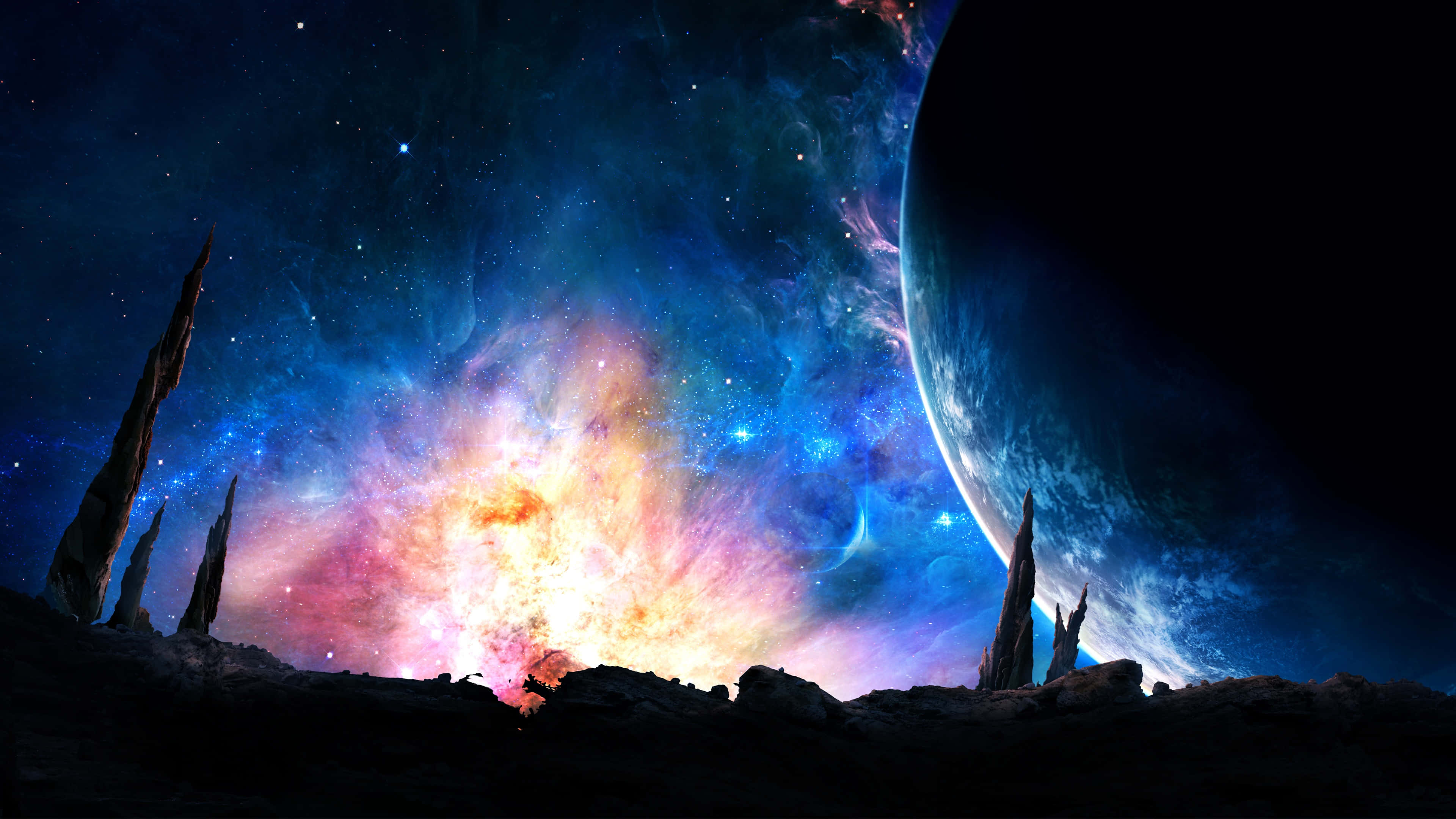 以4K解析度探索太空的迷人美景 壁紙