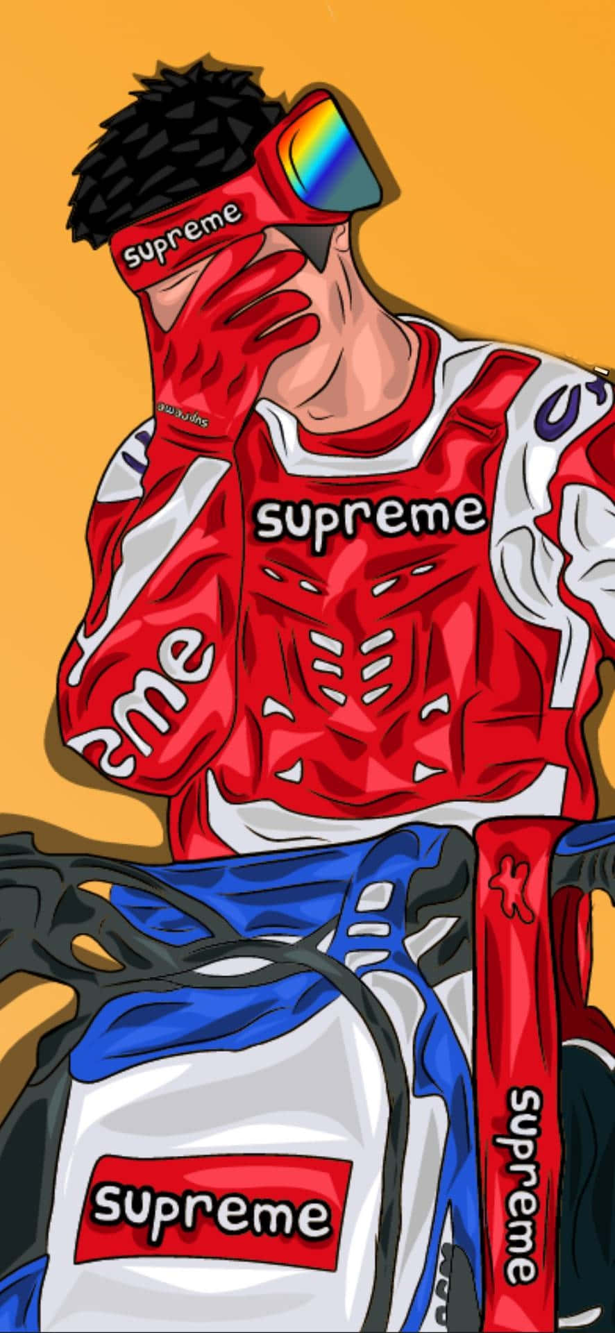 以Supreme Simpson享受街頭風格 壁紙