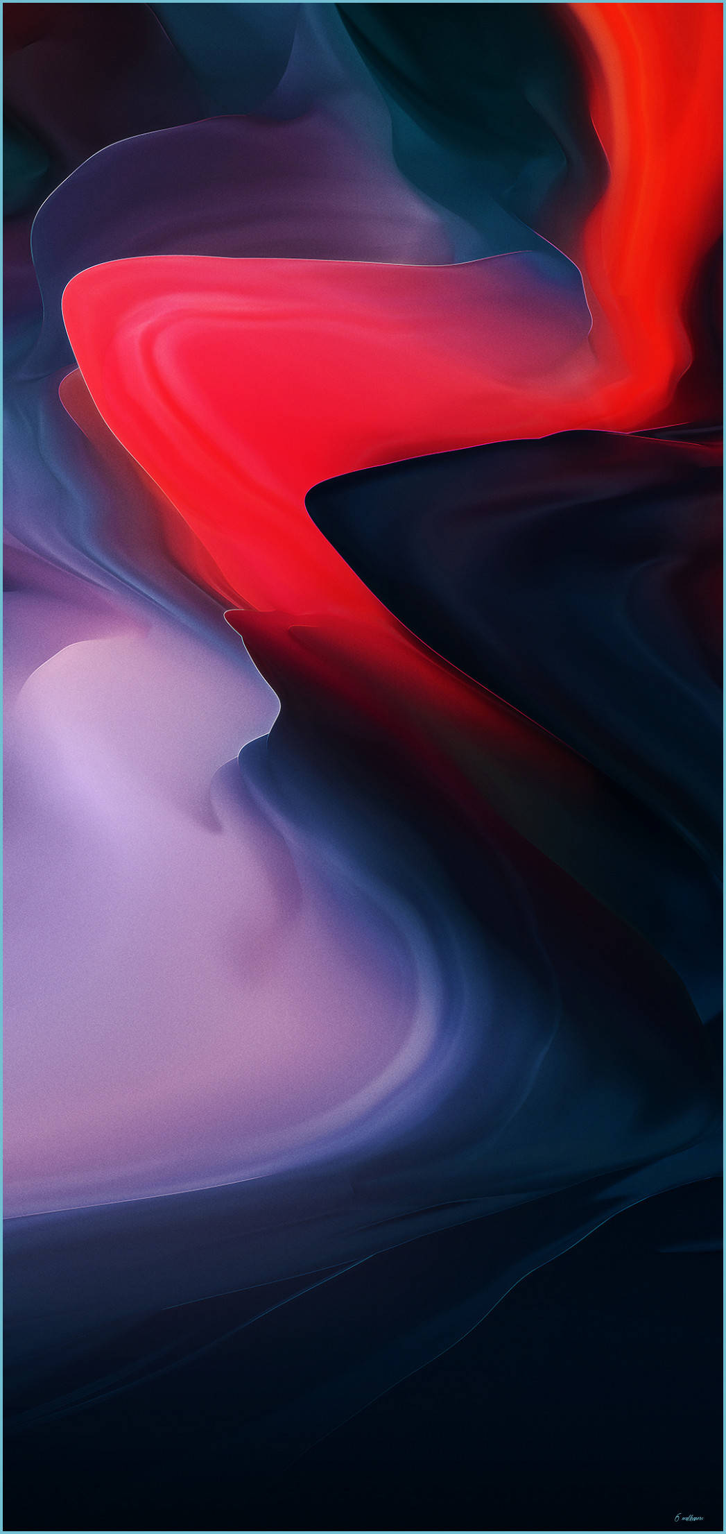 优雅深红抽象设计 OnePlus 9 Pro 壁紙