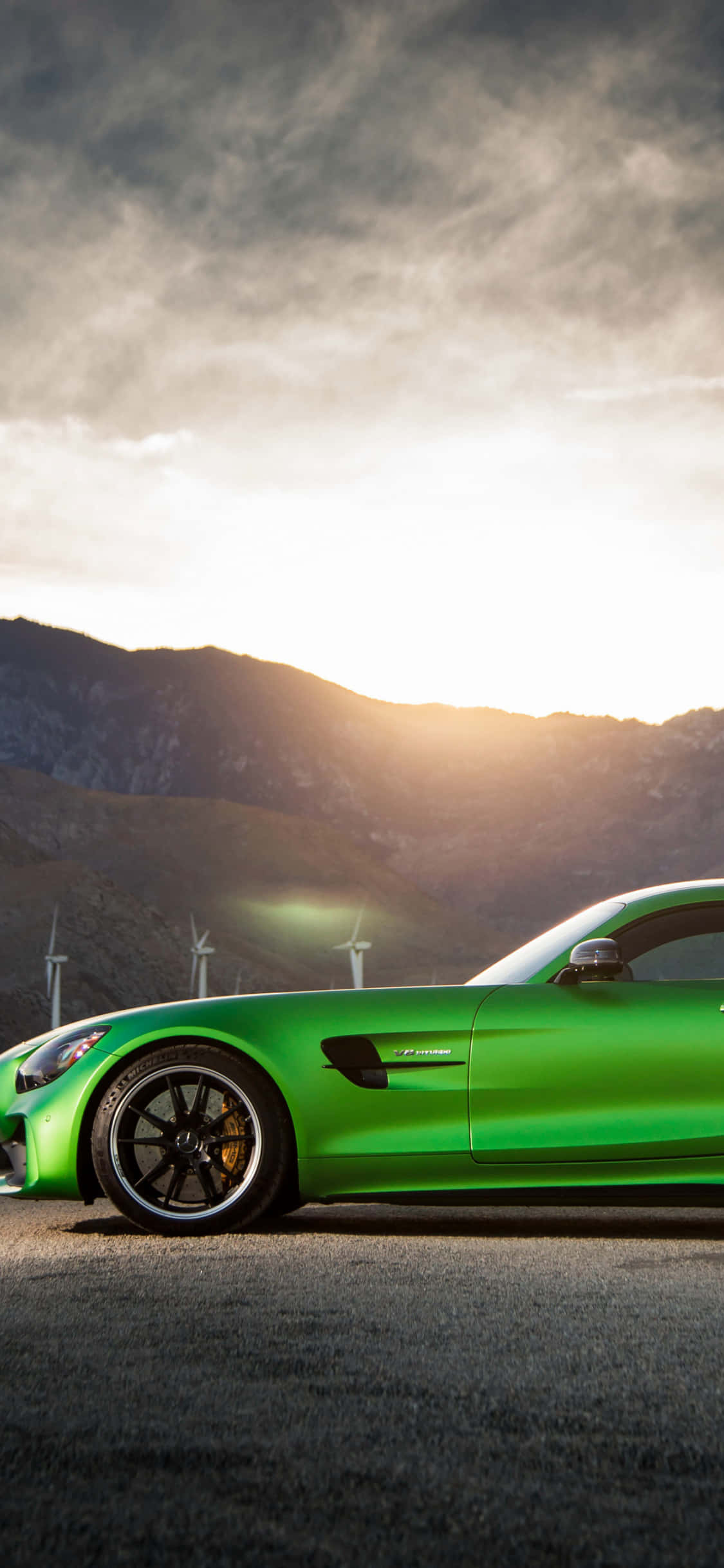 側面輪廓跑車 Android AMG GT-R 背景 壁紙