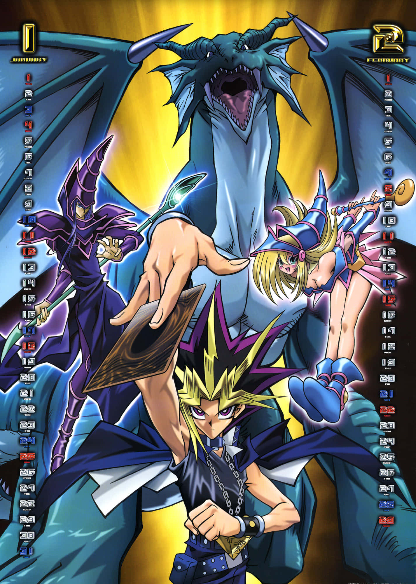 傳奇《遊戲王》黑魔導行動中 壁紙