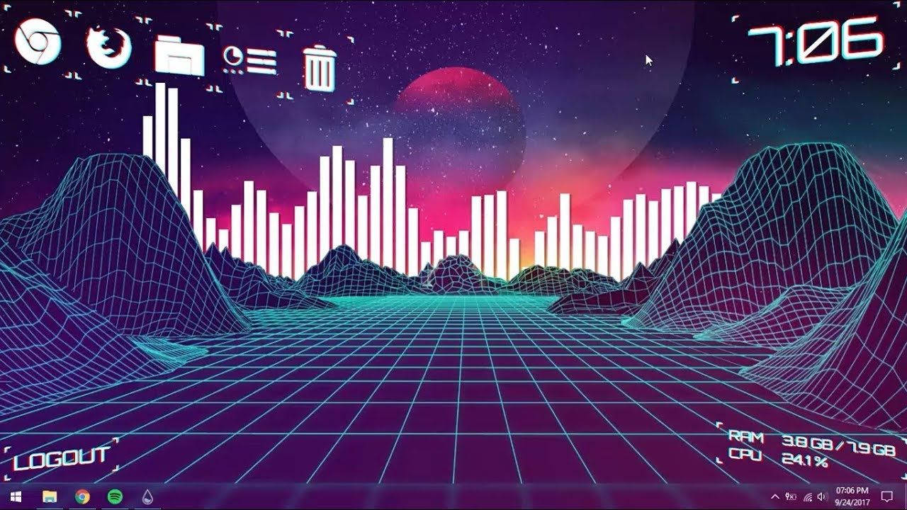 優雅美觀的桌面配置 壁紙