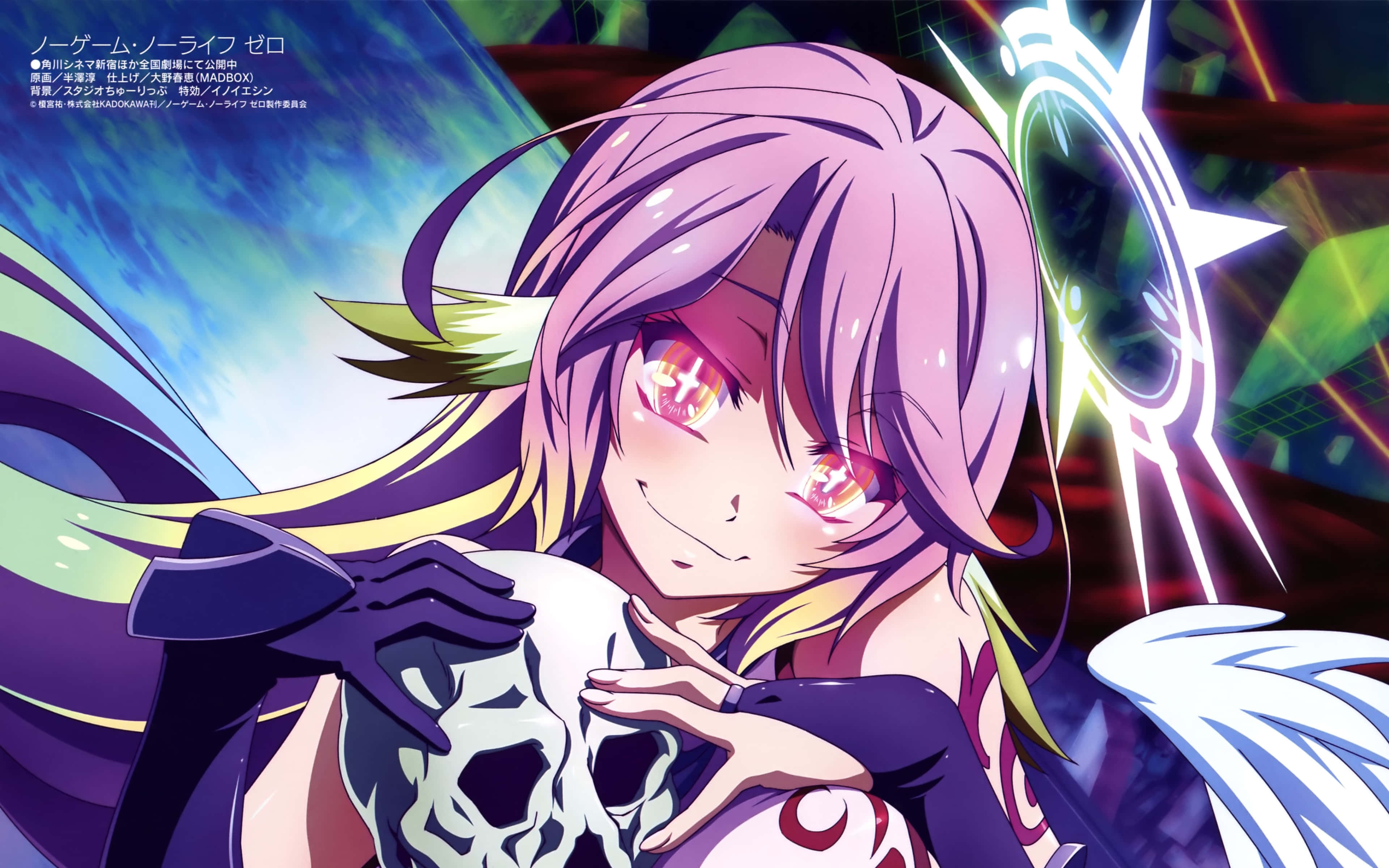 兩位玩家在《No Game No Life》的世界中享受生活 壁紙