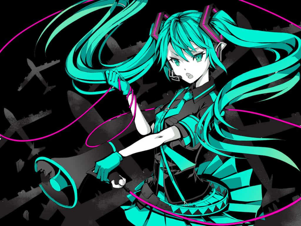 初音未來活力藝術作品 壁紙