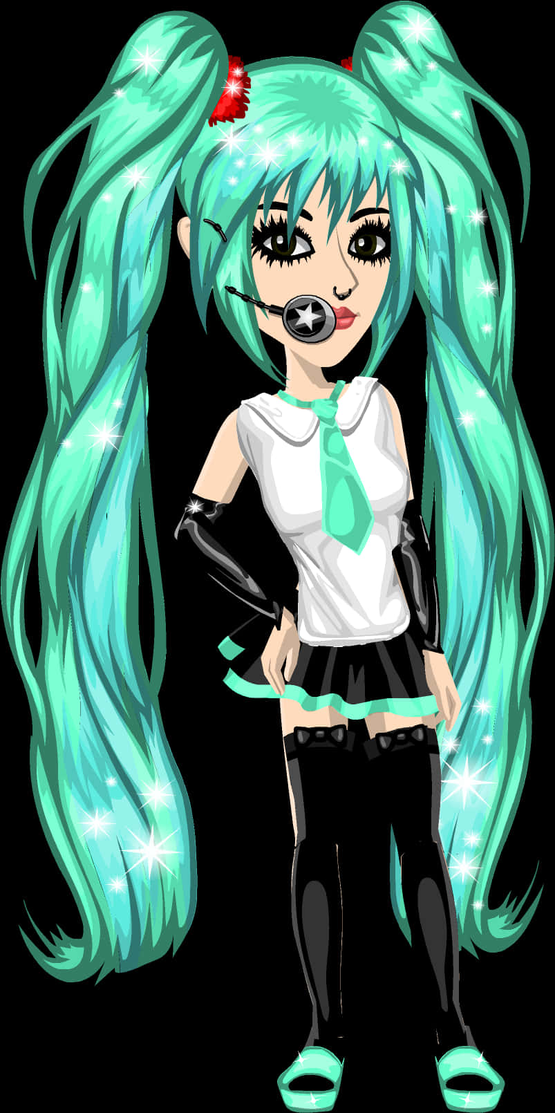 初音未來閃耀插畫 壁紙