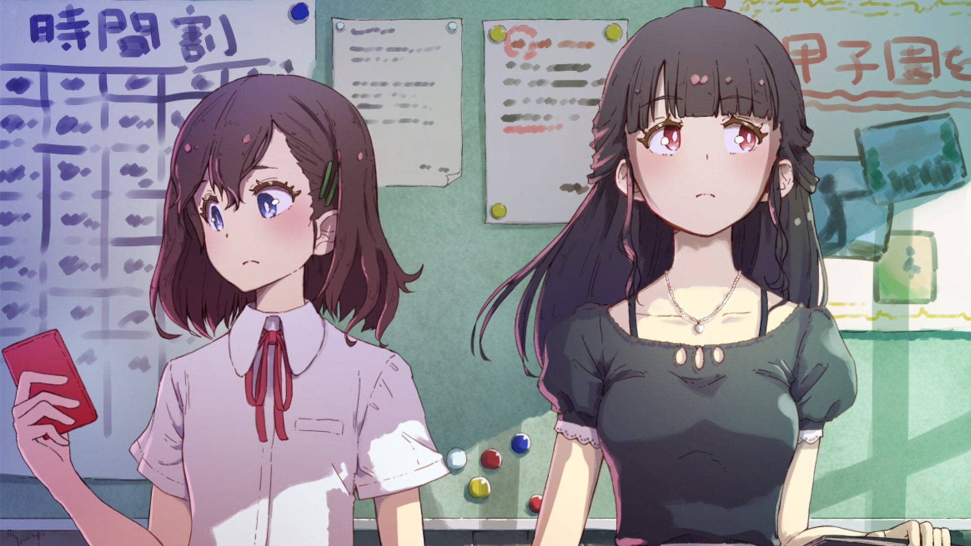 动漫女同校园少女 壁紙