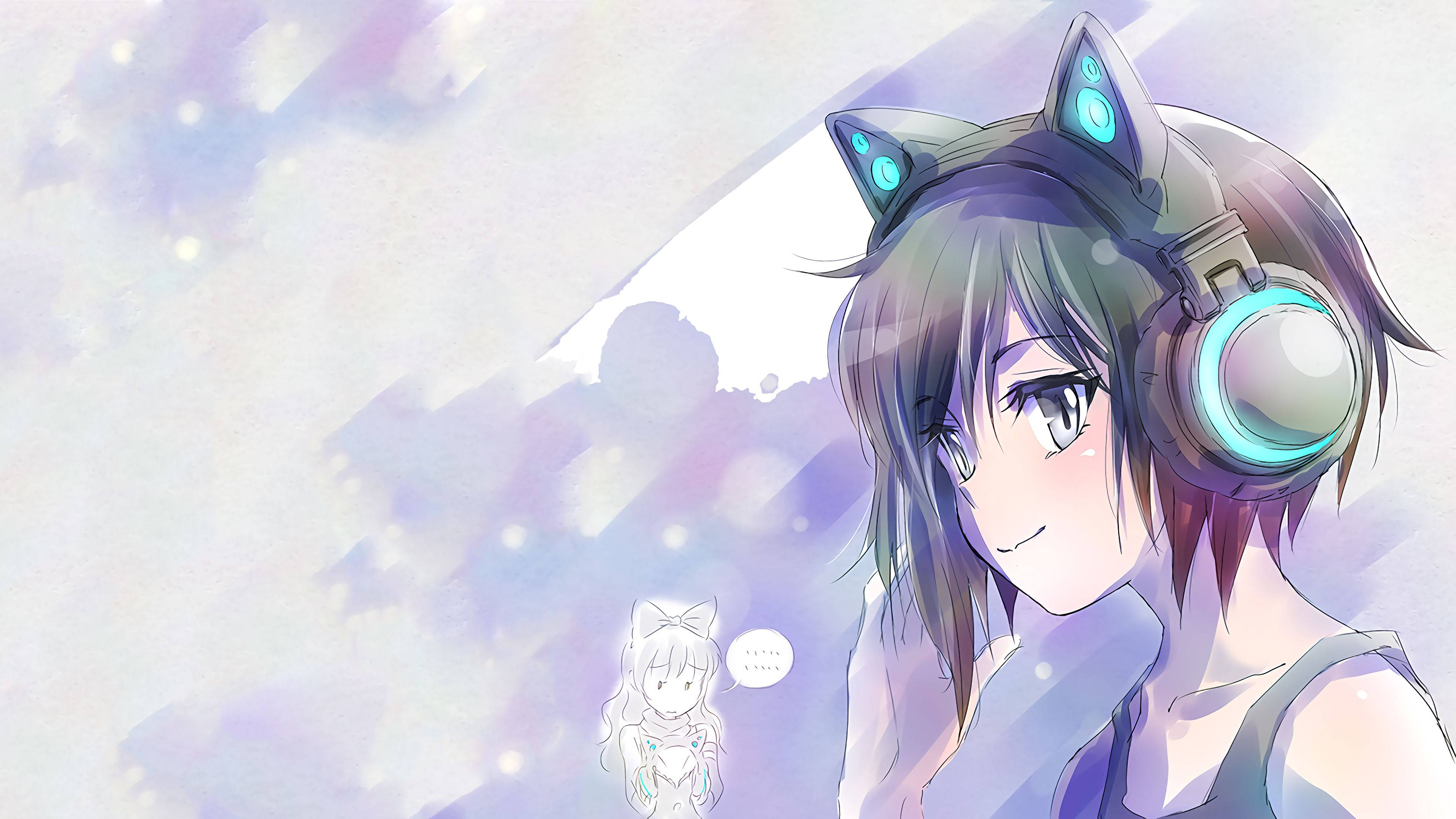 动漫女同角色布莱克绘画 壁紙