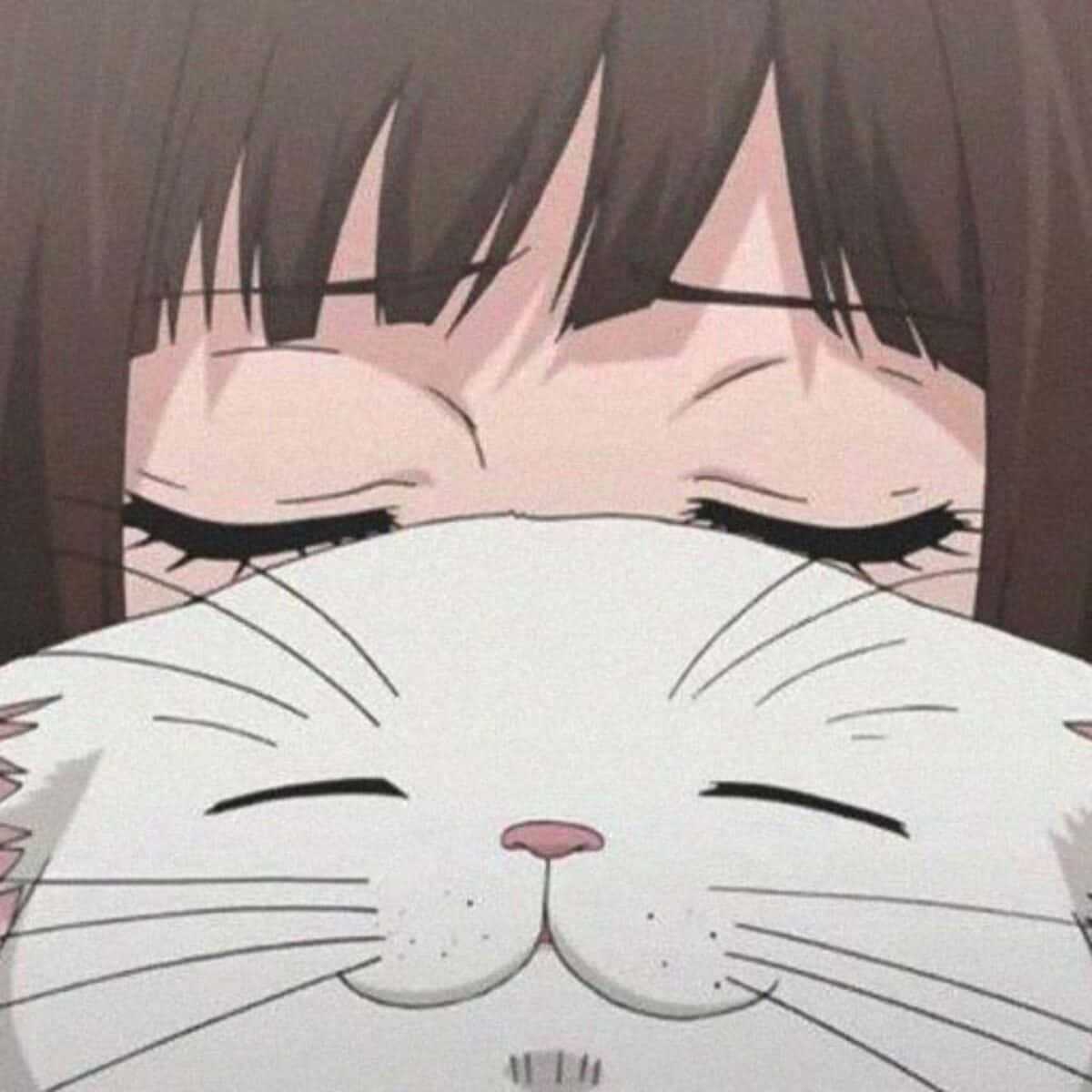动漫女生猫猫头像 壁紙