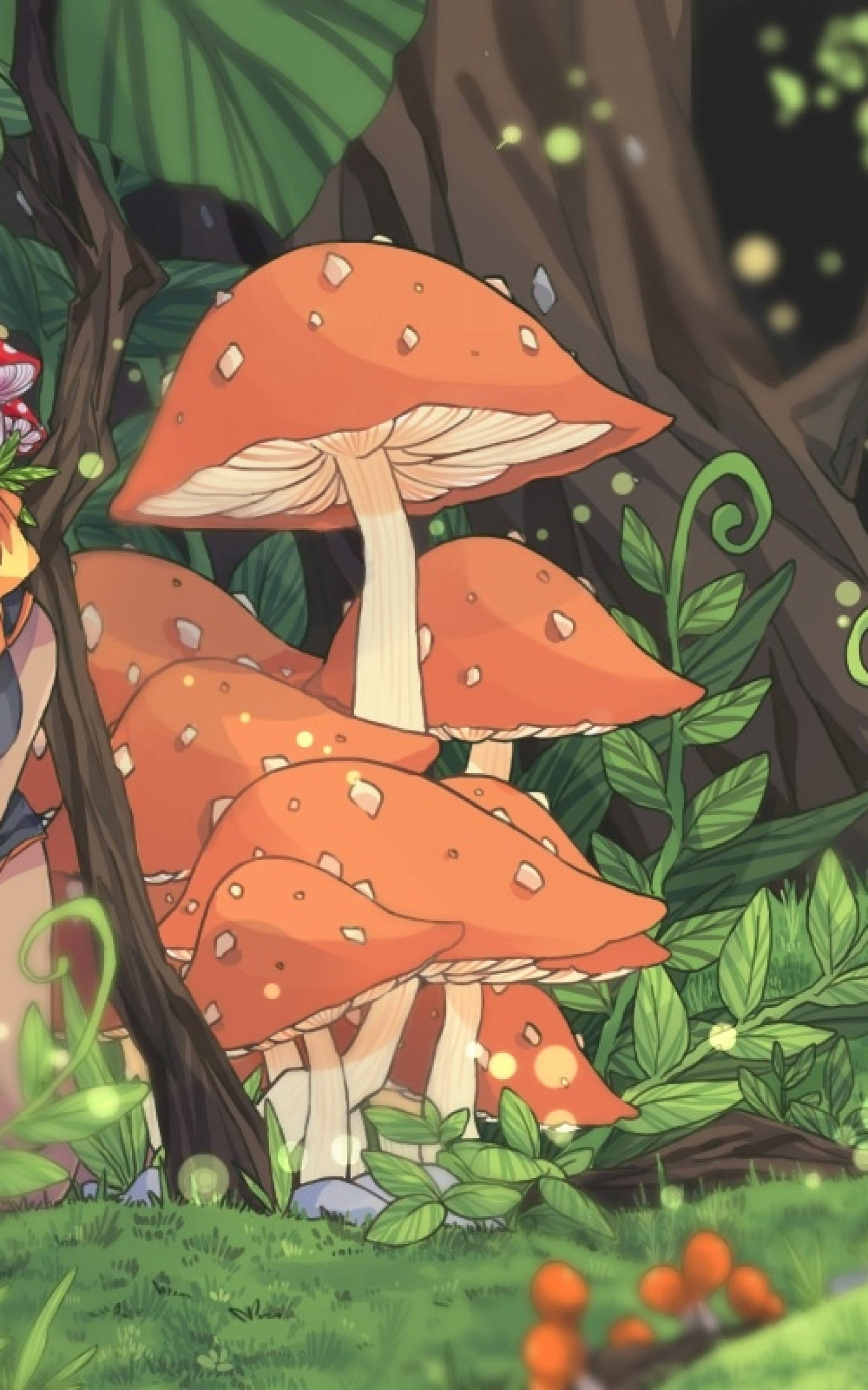 动漫蘑菇美学 壁紙