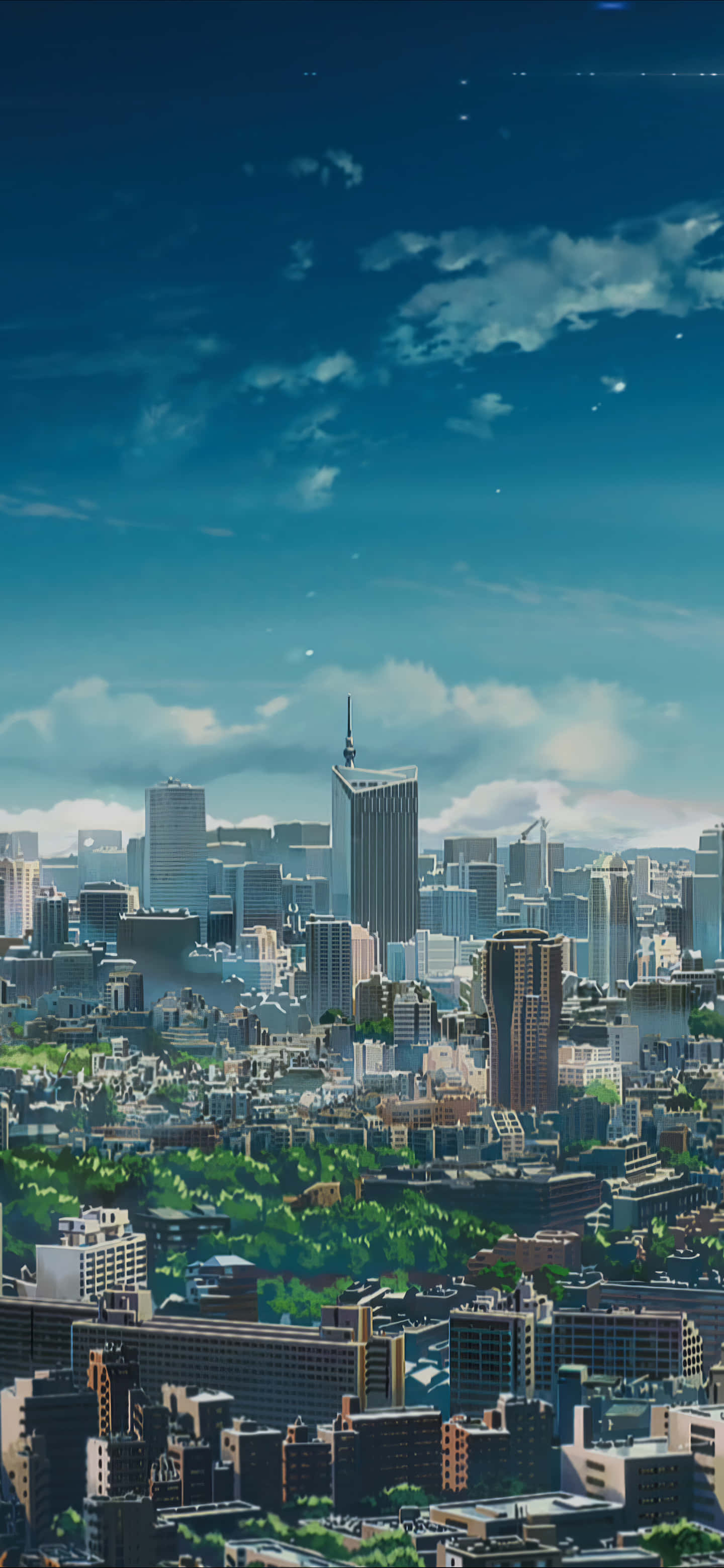 动画《你的名字》城市手机背景 壁紙