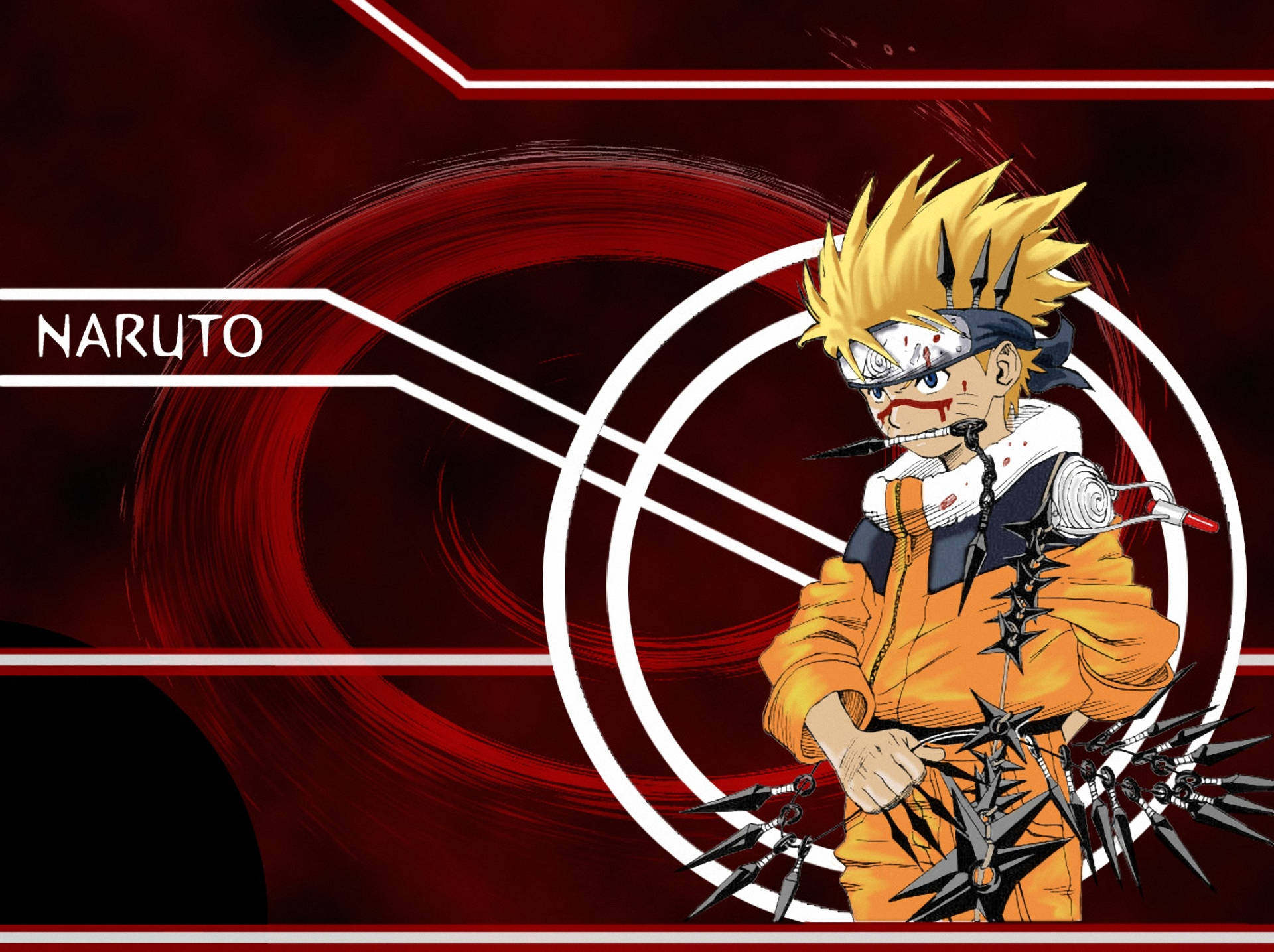 動感鳴人刀影 壁紙