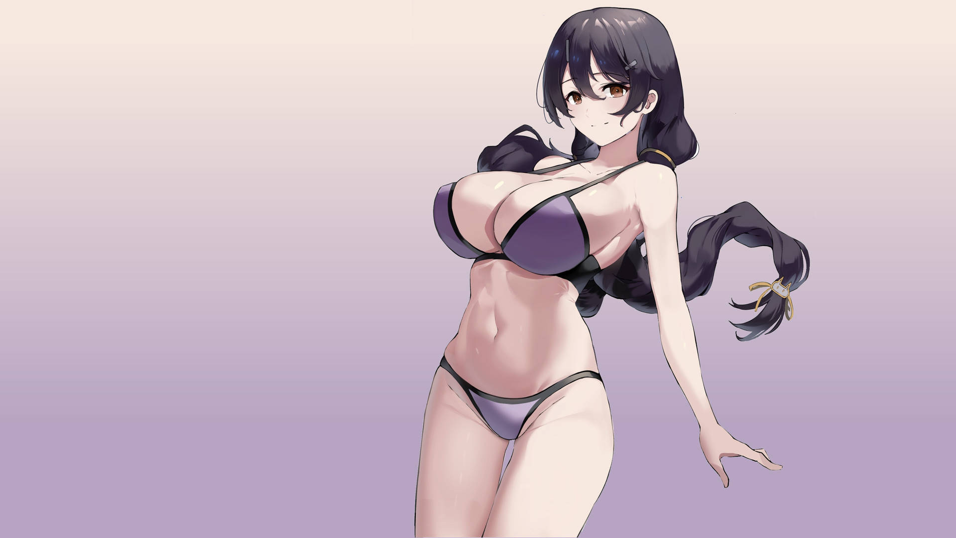 動漫女孩比基尼美胸
