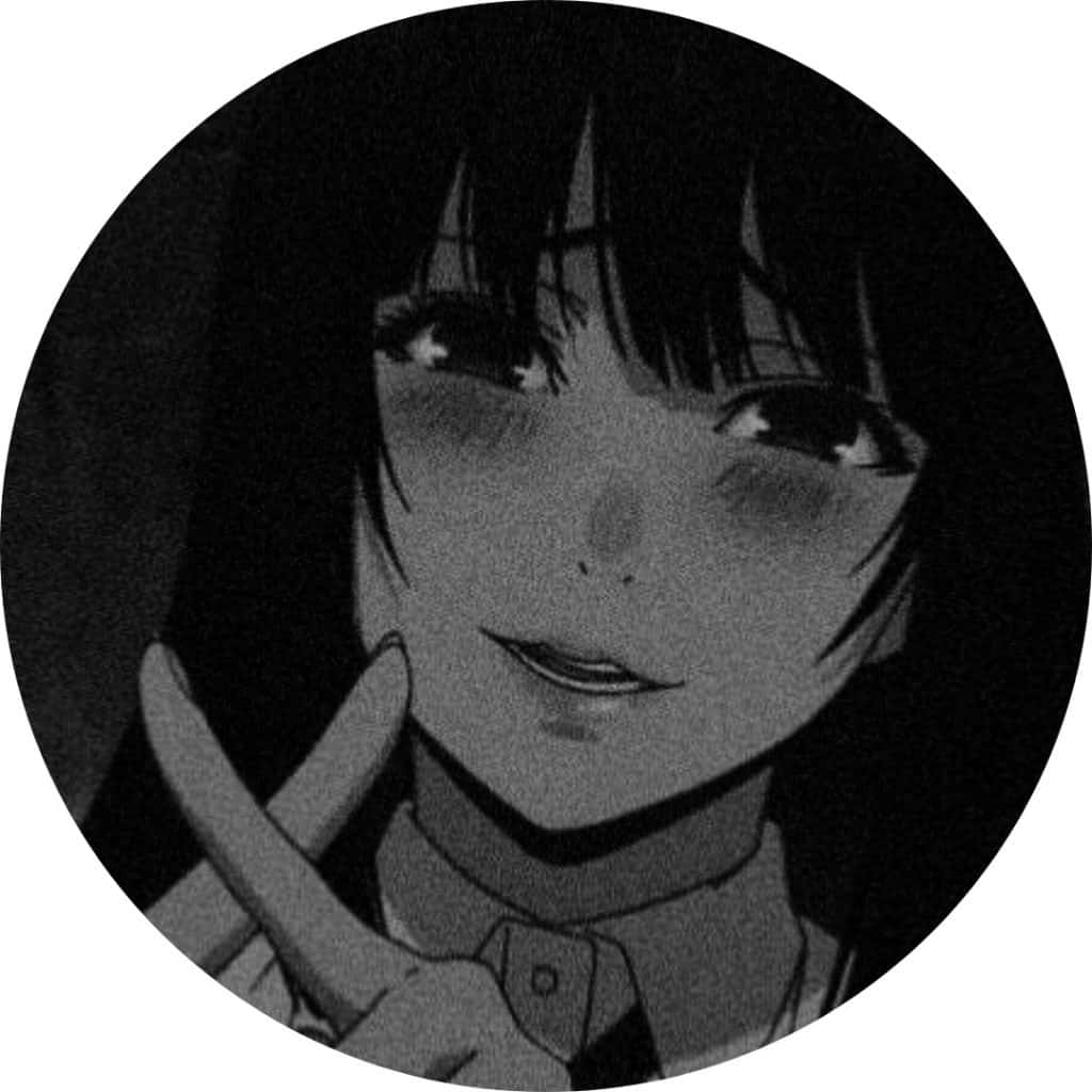動漫女孩黑白頭像 壁紙