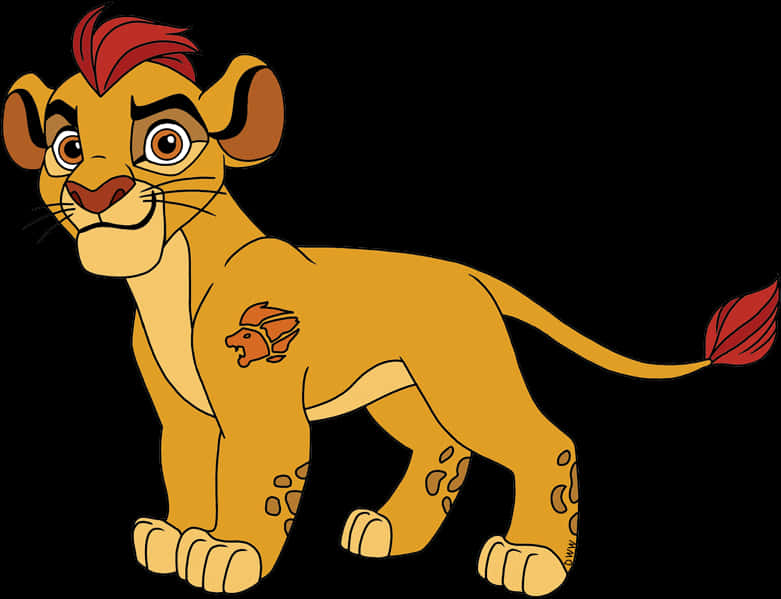 動畫獅子幼崽插圖 壁紙