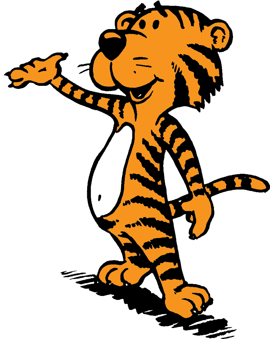 動畫老虎角色行走 壁紙