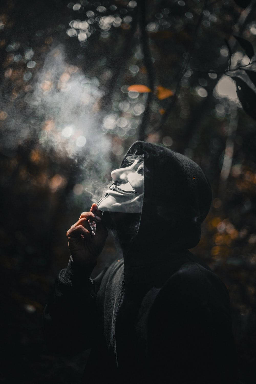 匿名男孩煙霧 壁紙