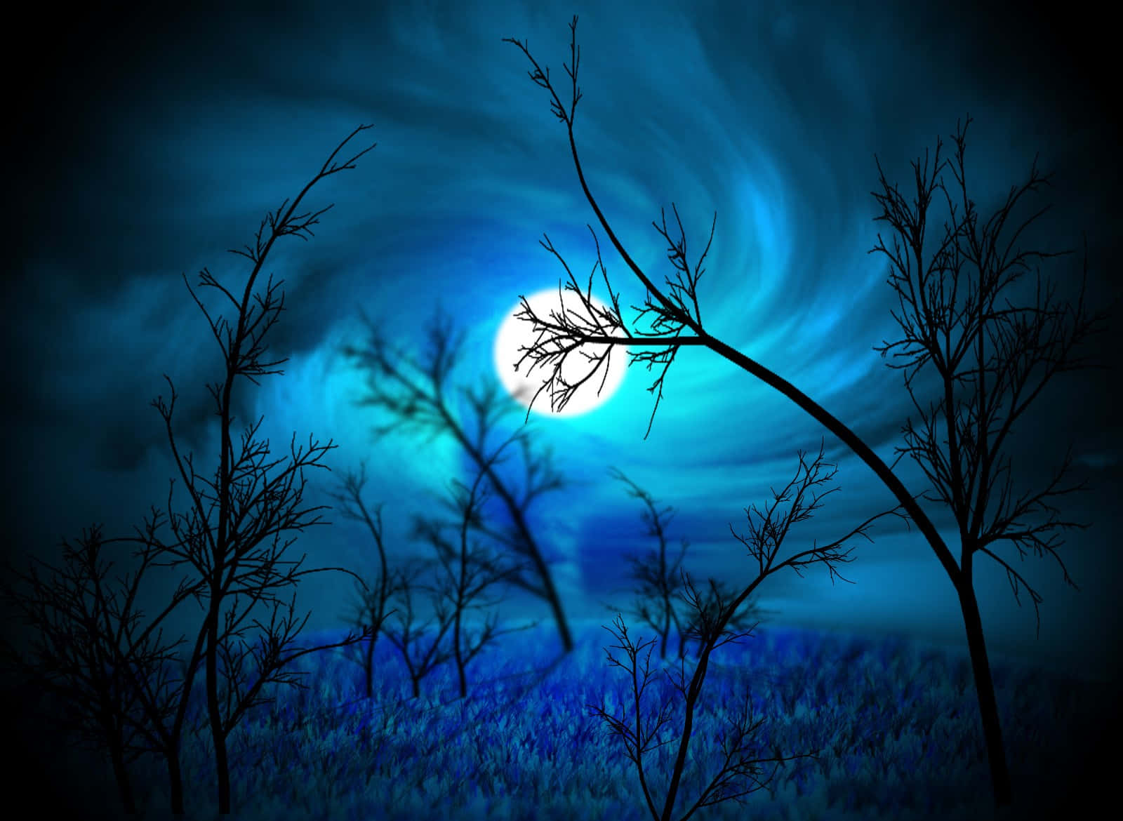 午夜夜空之美 壁紙