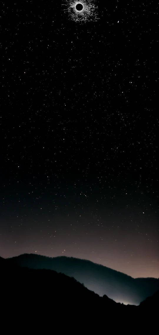 午夜景觀打孔 壁紙