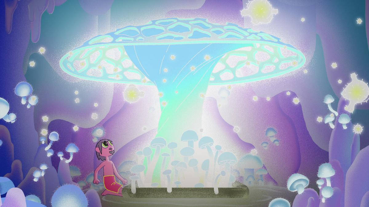 午夜福音 发光蘑菇 壁紙