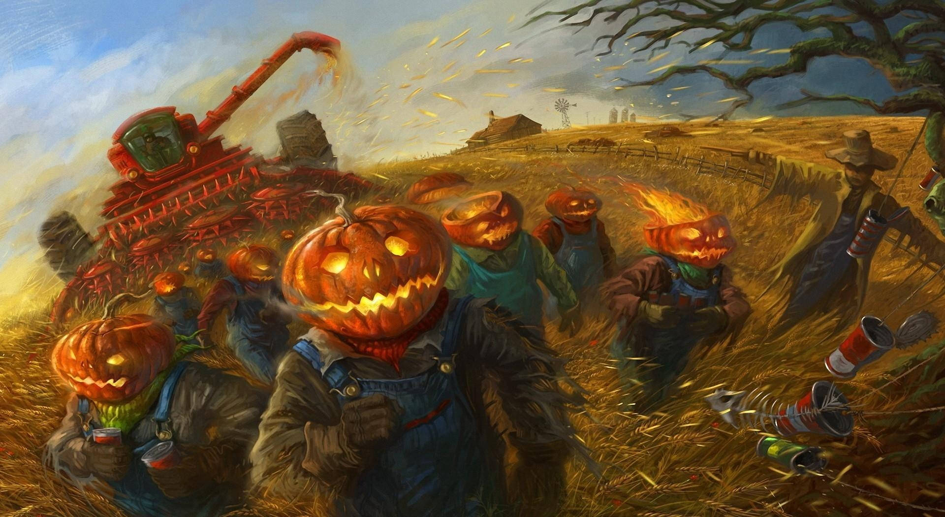 南瓜大逃亡：一年中最驚悚的時刻 壁紙
