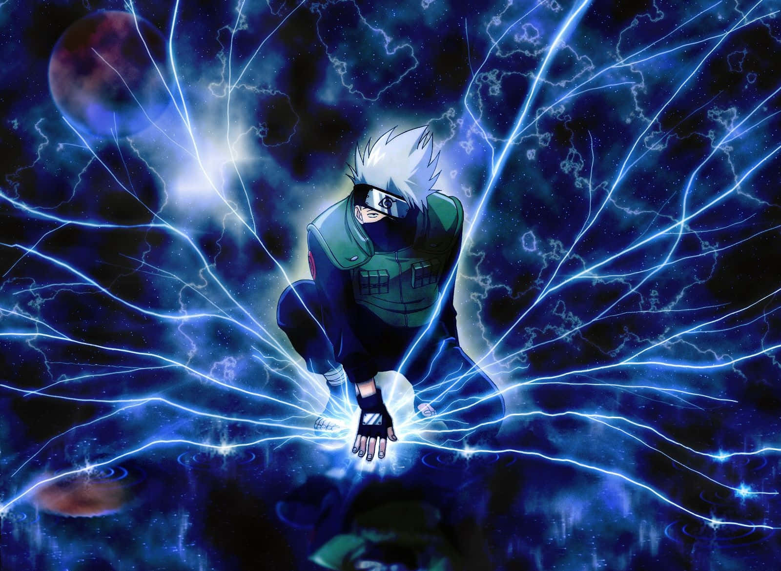 卡卡西·旗木 火影忍者 霓虹雷電 壁紙