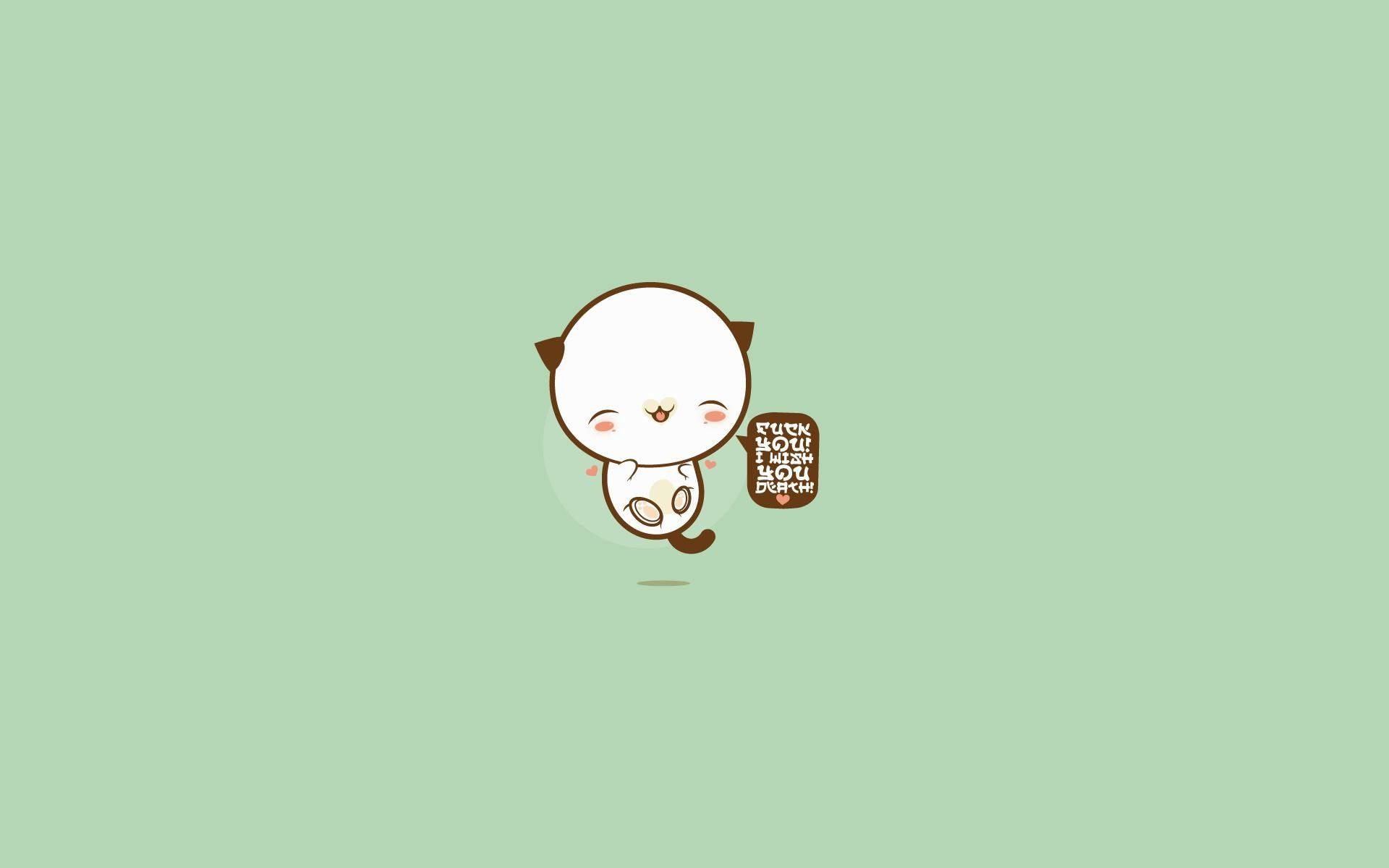 卡哇伊快樂小動物咯咯笑桌布。 — 卡哇伊 壁紙
