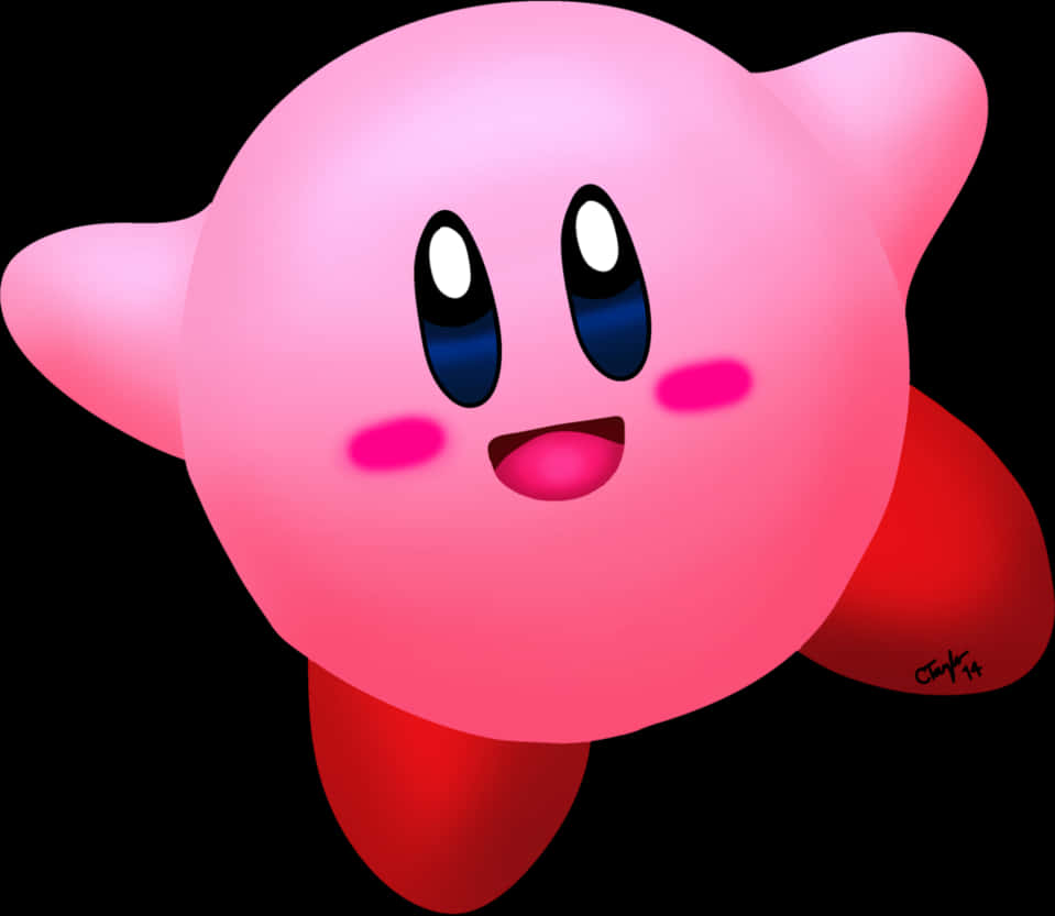 卡比_角色_插画 壁紙