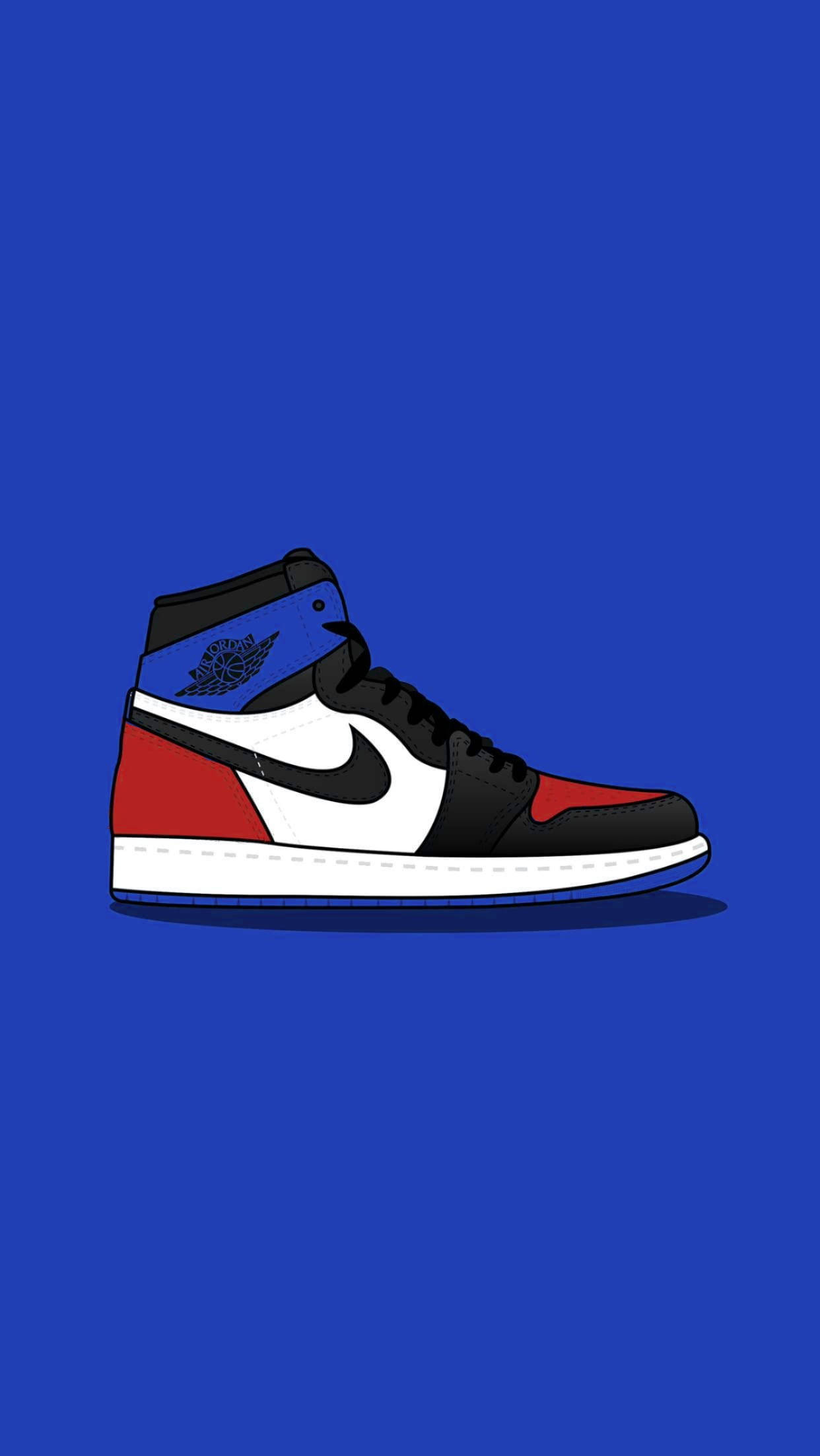 卡通Nike鞋海軍藍 壁紙