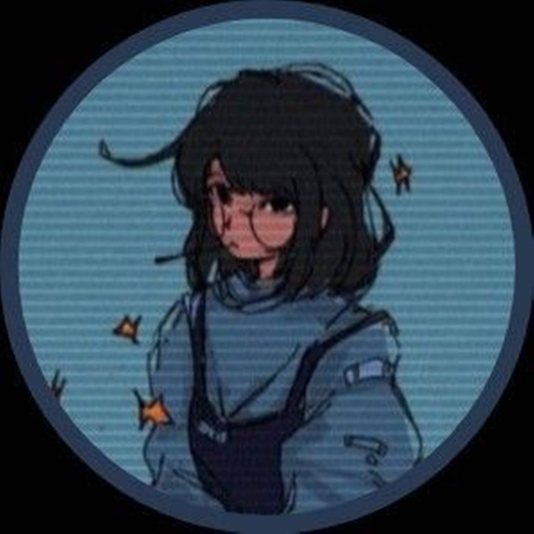 卡通女孩凌亂髮型 獨特酷炫頭像 壁紙
