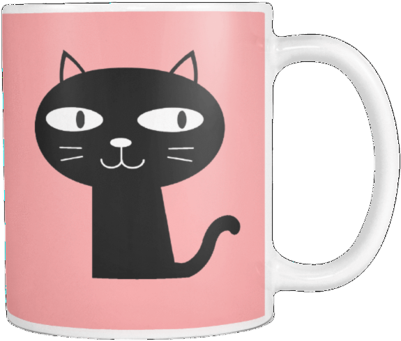 卡通猫咪马克杯设计 壁紙