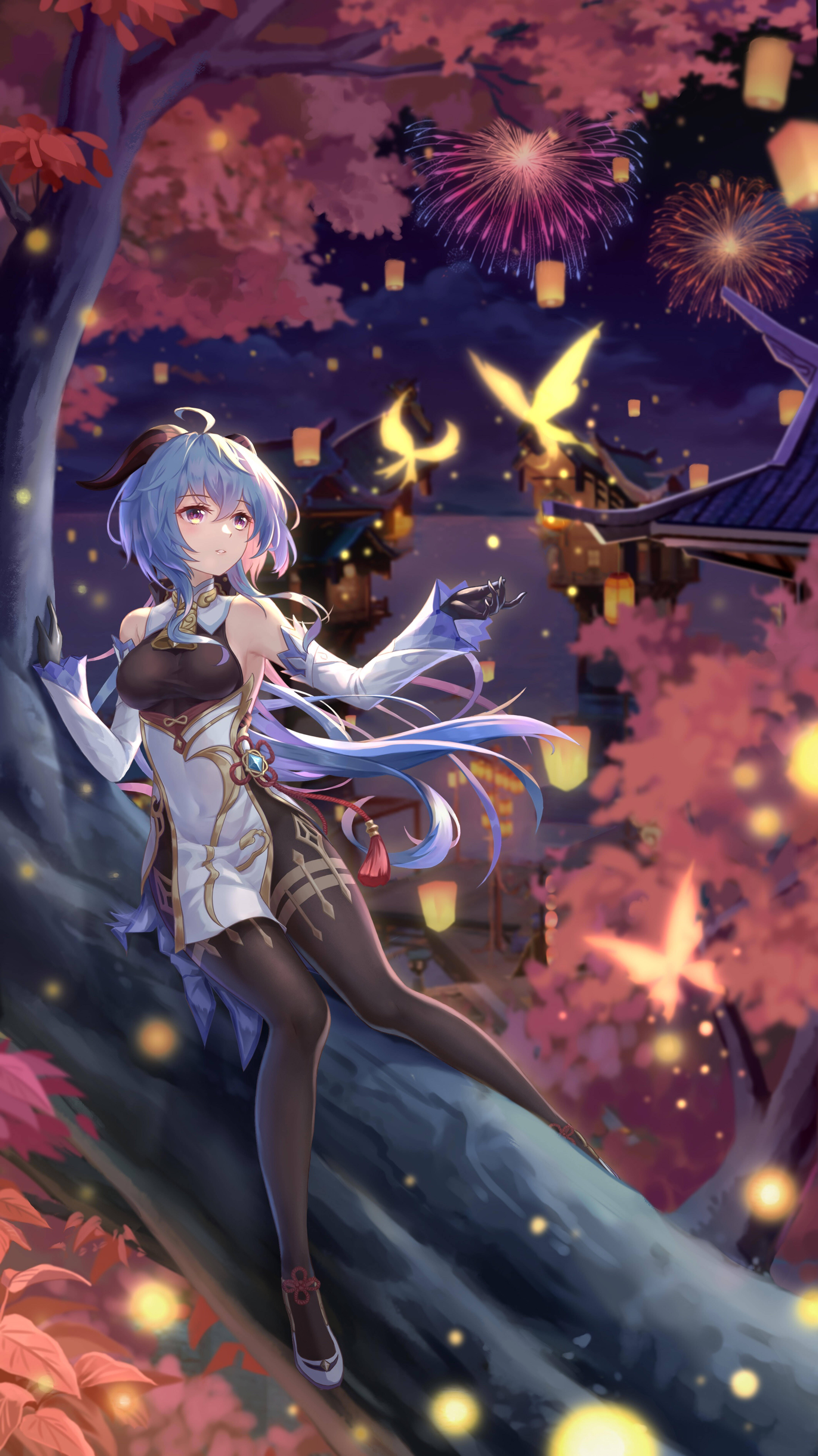 原神幻想森林中的夜兰 壁紙