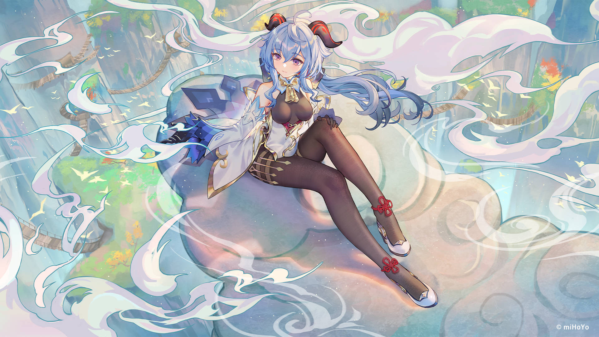 原神甘雨动漫女孩头像 壁紙