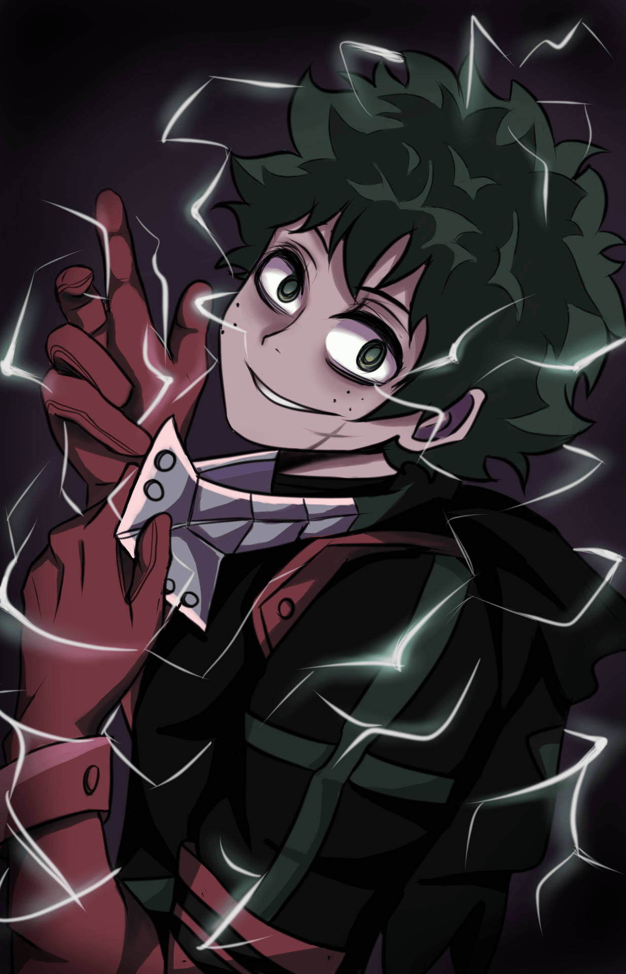 反派 Deku 白色閃電粉絲藝術 壁紙