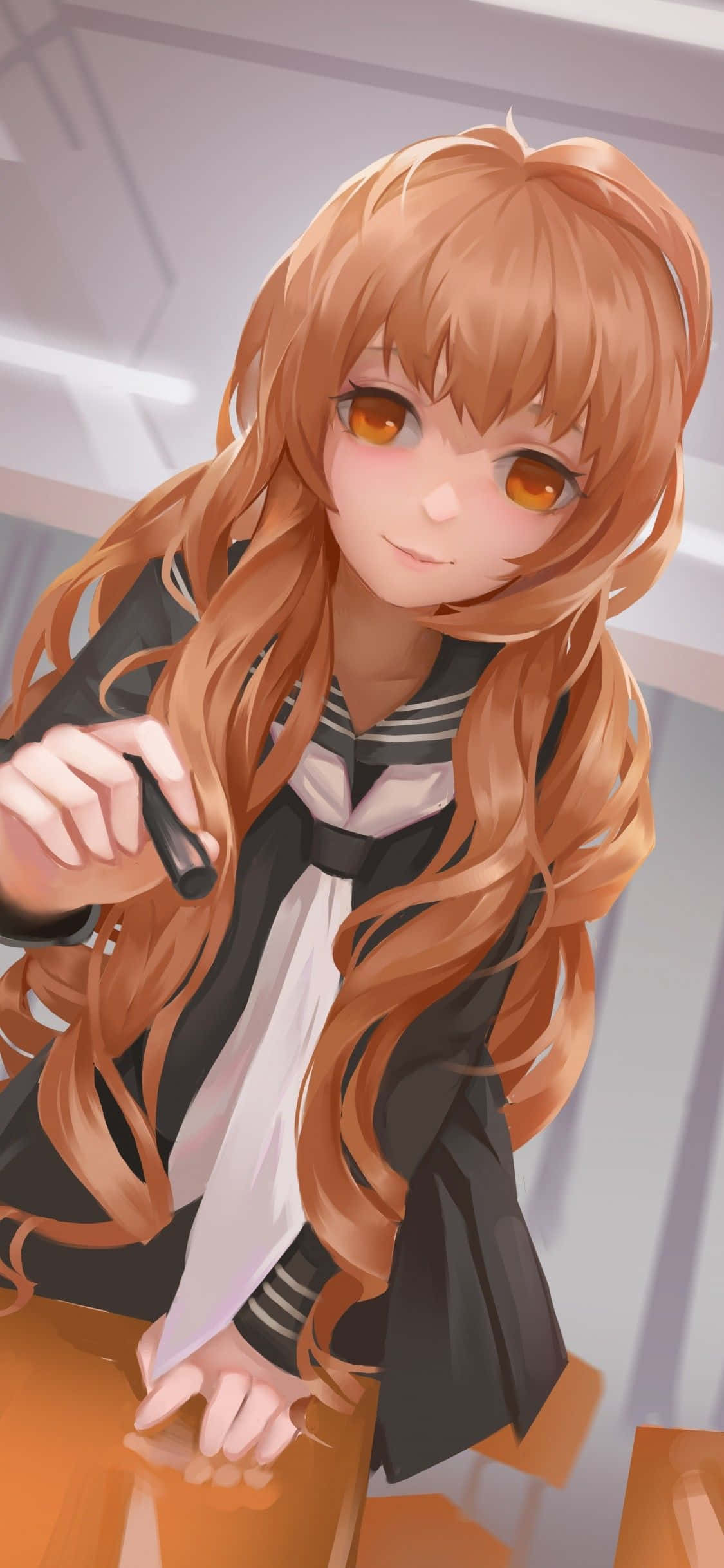 可愛動漫女孩逢坂大河 壁紙