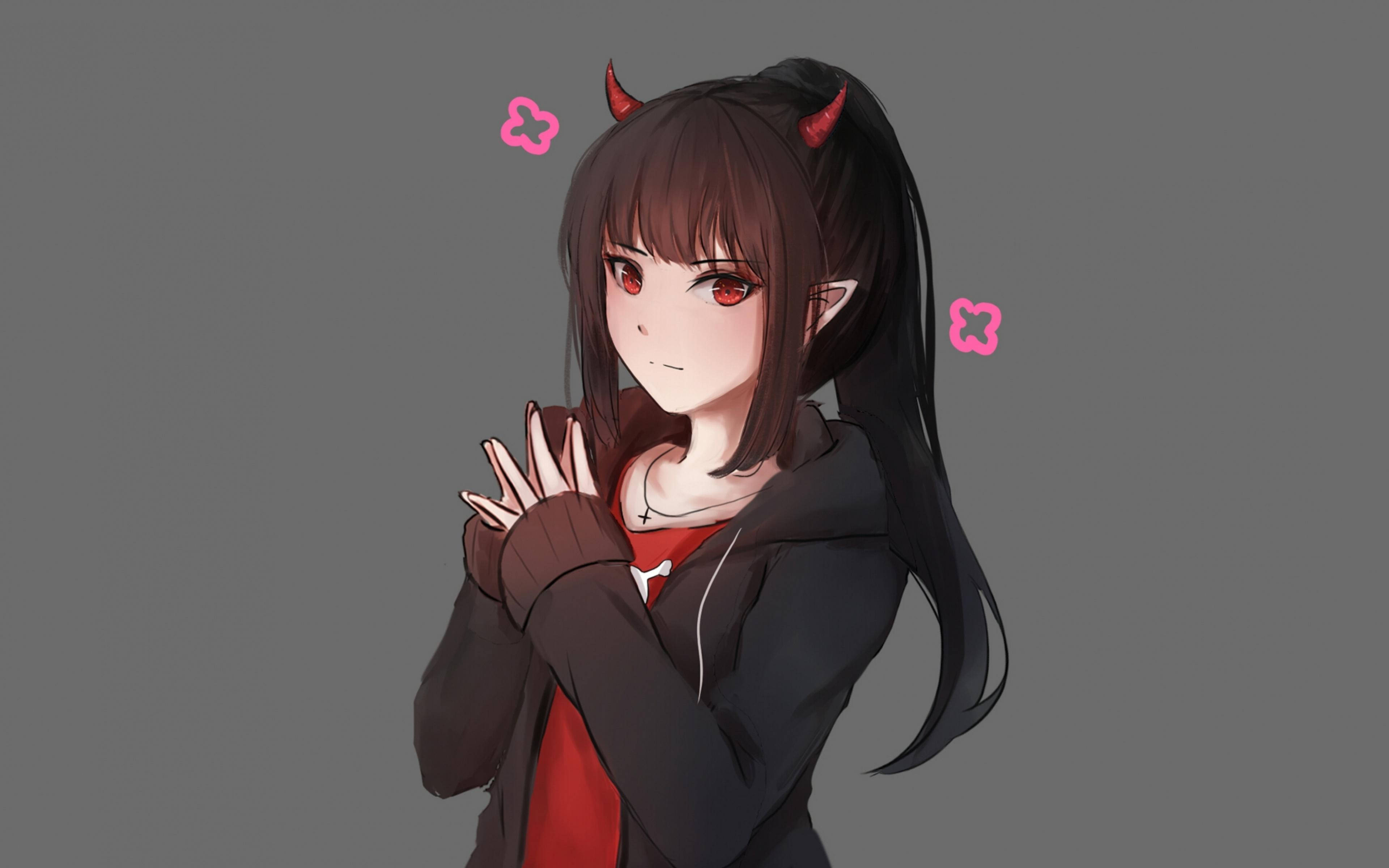 可愛動漫惡魔少女 壁紙
