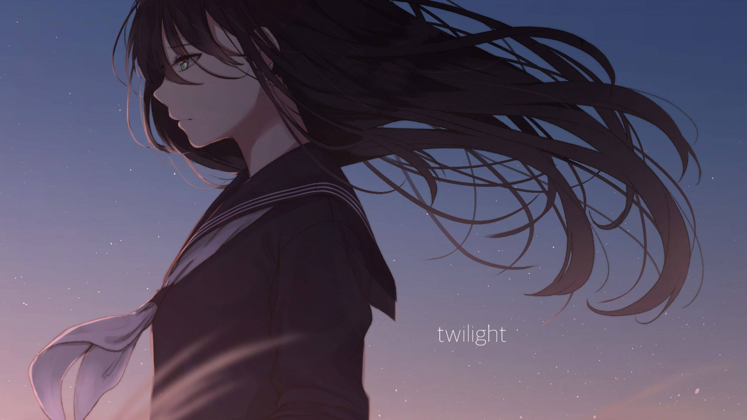 可愛動漫頭貼 憂鬱少女風 壁紙