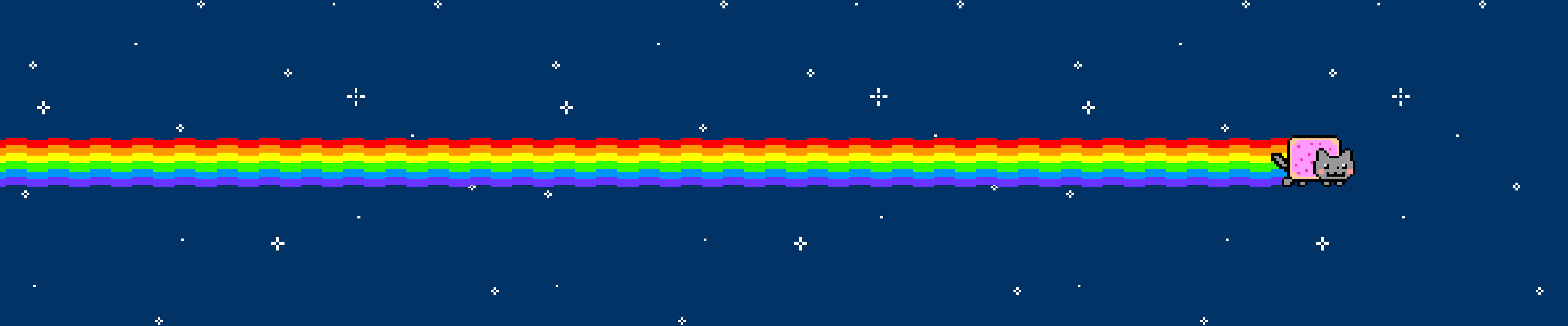 可愛彩虹像素Nyan貓 Pixel 3 螢幕背景 壁紙