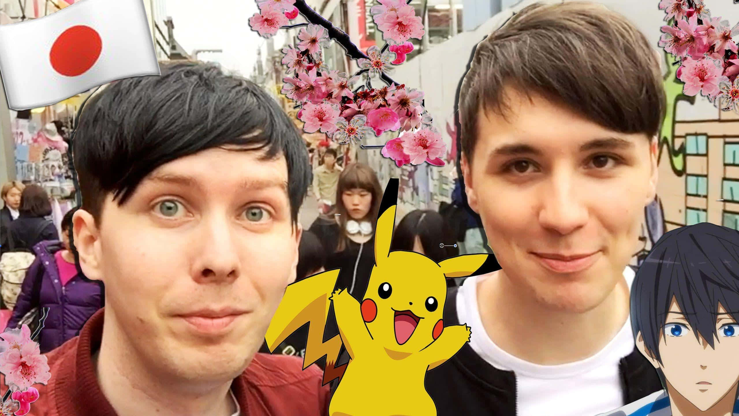 可愛搞笑的雙人組Dan和Phil，帶著微笑創作精彩內容！ 壁紙