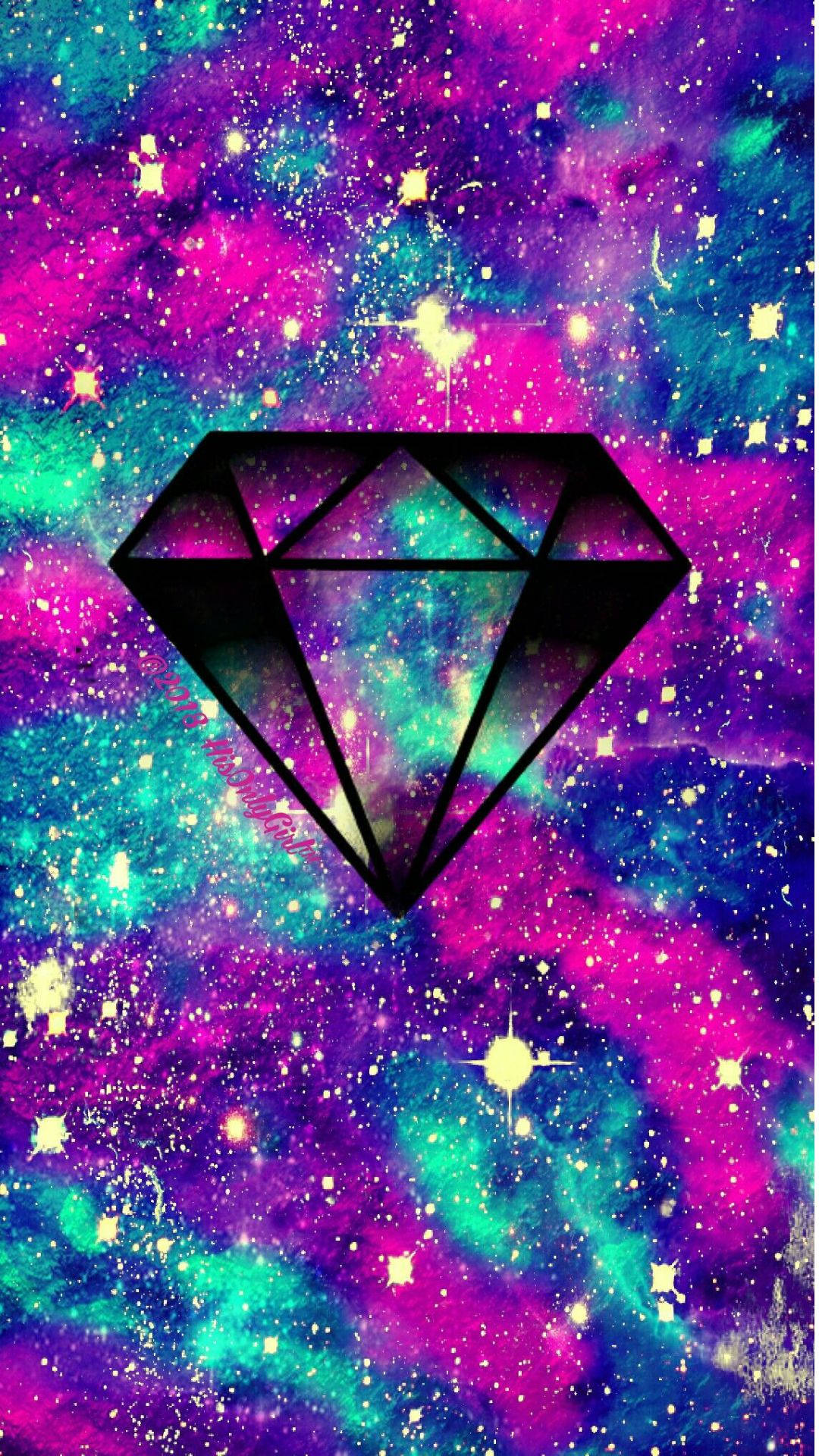 可愛星系中的鑽石 壁紙