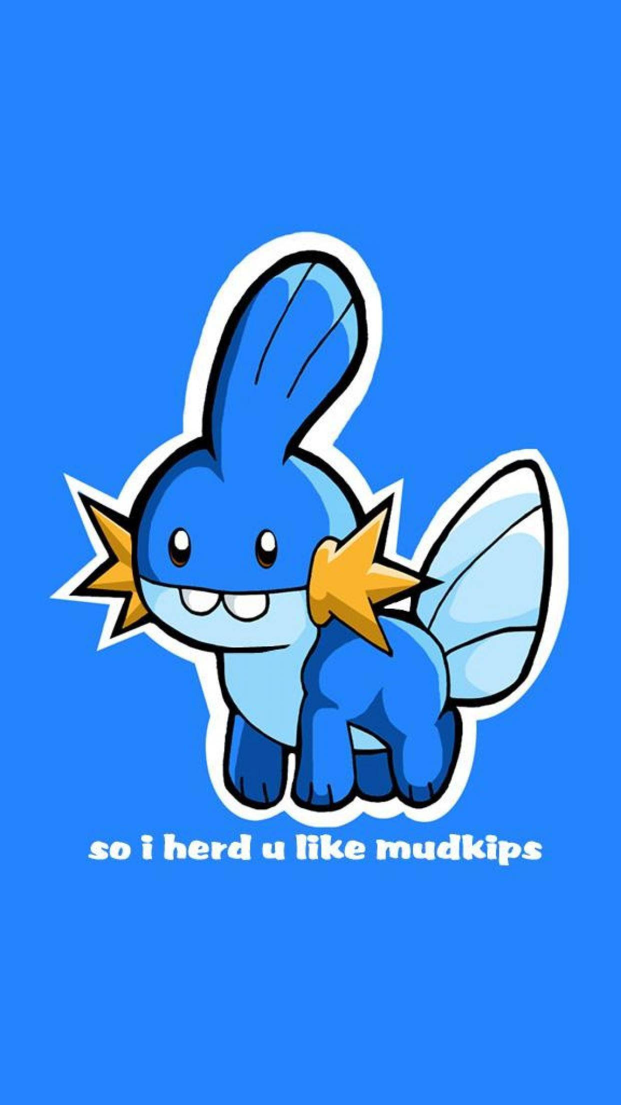 可愛的Mudkip布偶等待玩伴 壁紙