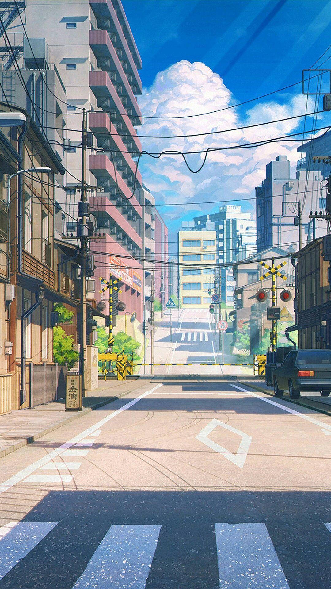 可愛的日本動漫城市 — 動漫城市 壁紙