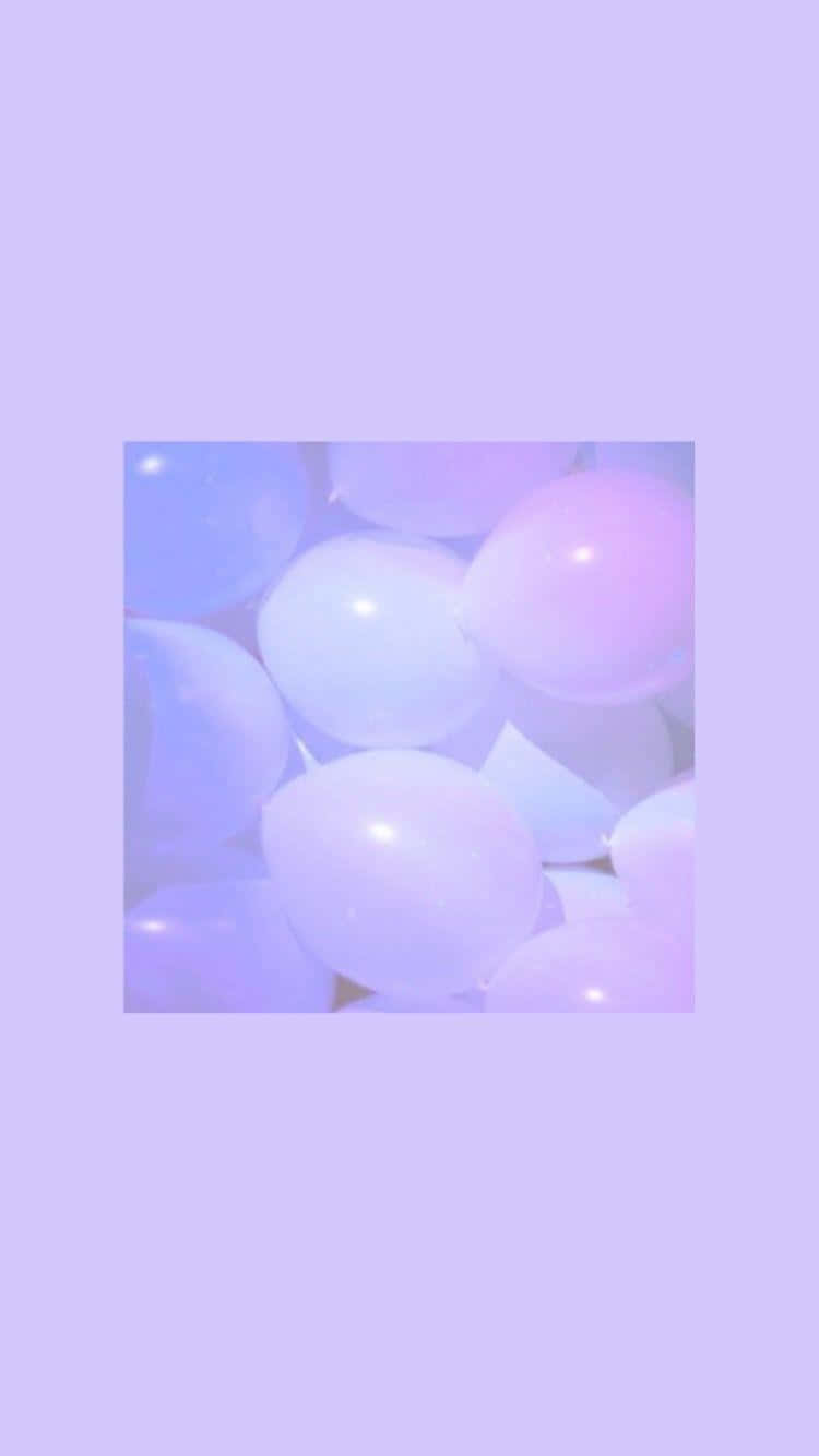 可愛紫色背景搭配小星星 壁紙
