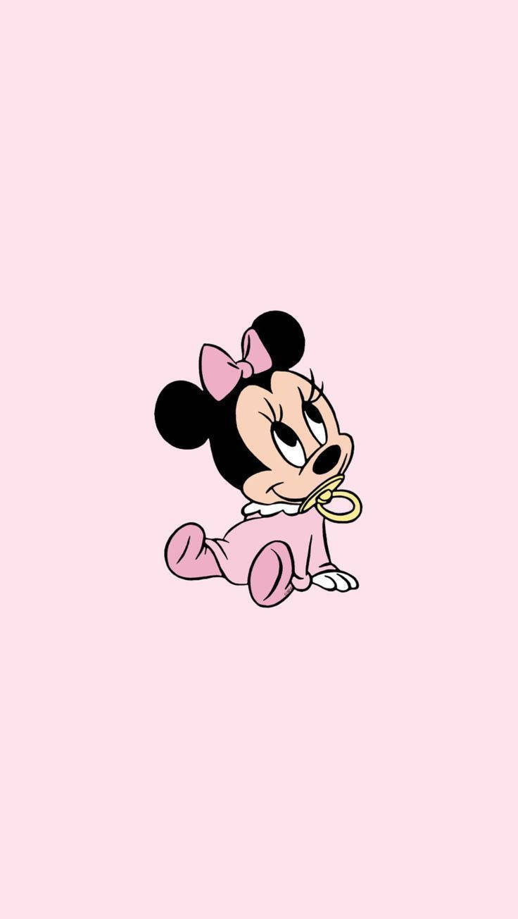 可愛美式卡通小Minnie Mouse 壁紙