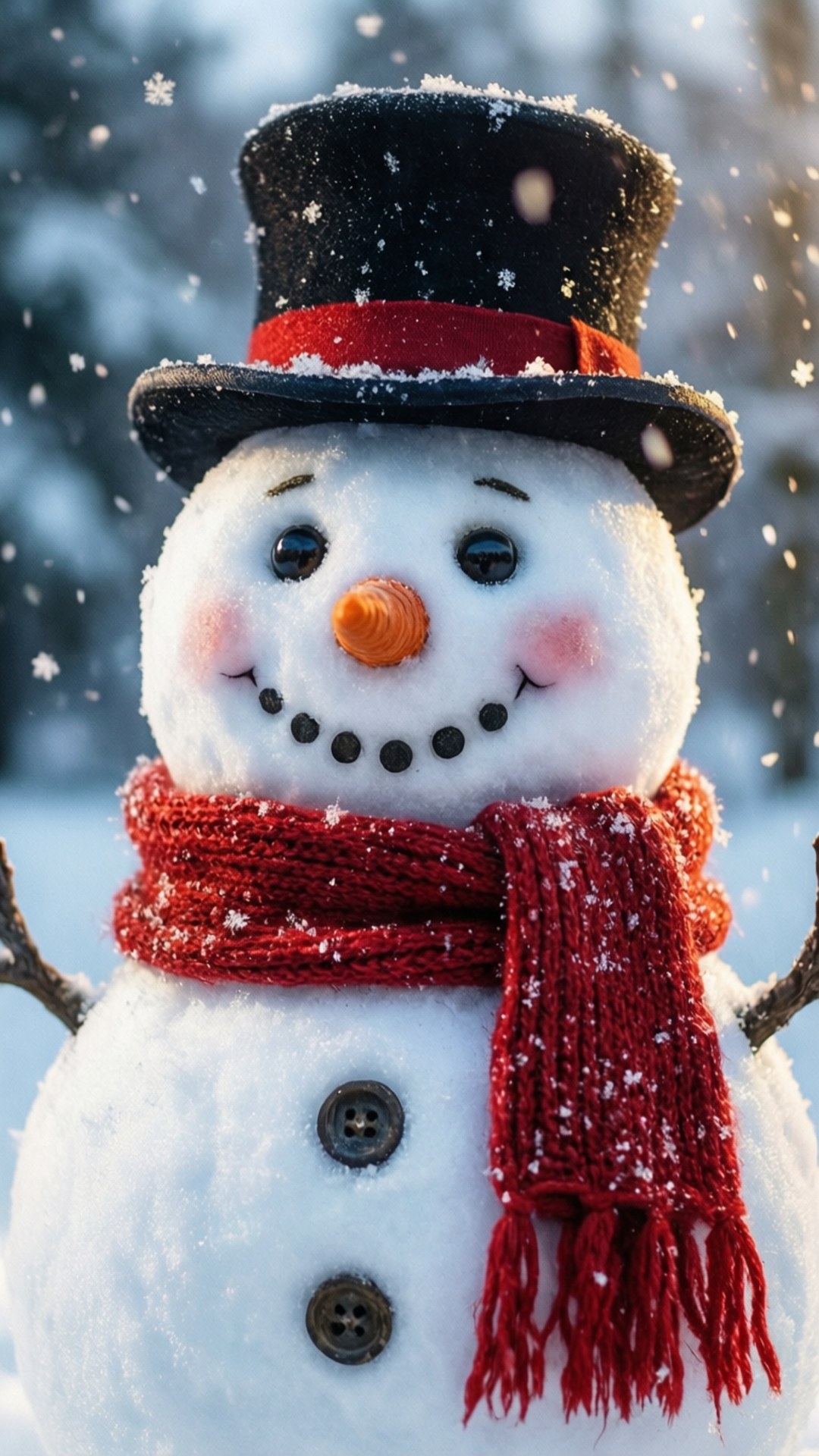 可愛雪人 壁紙