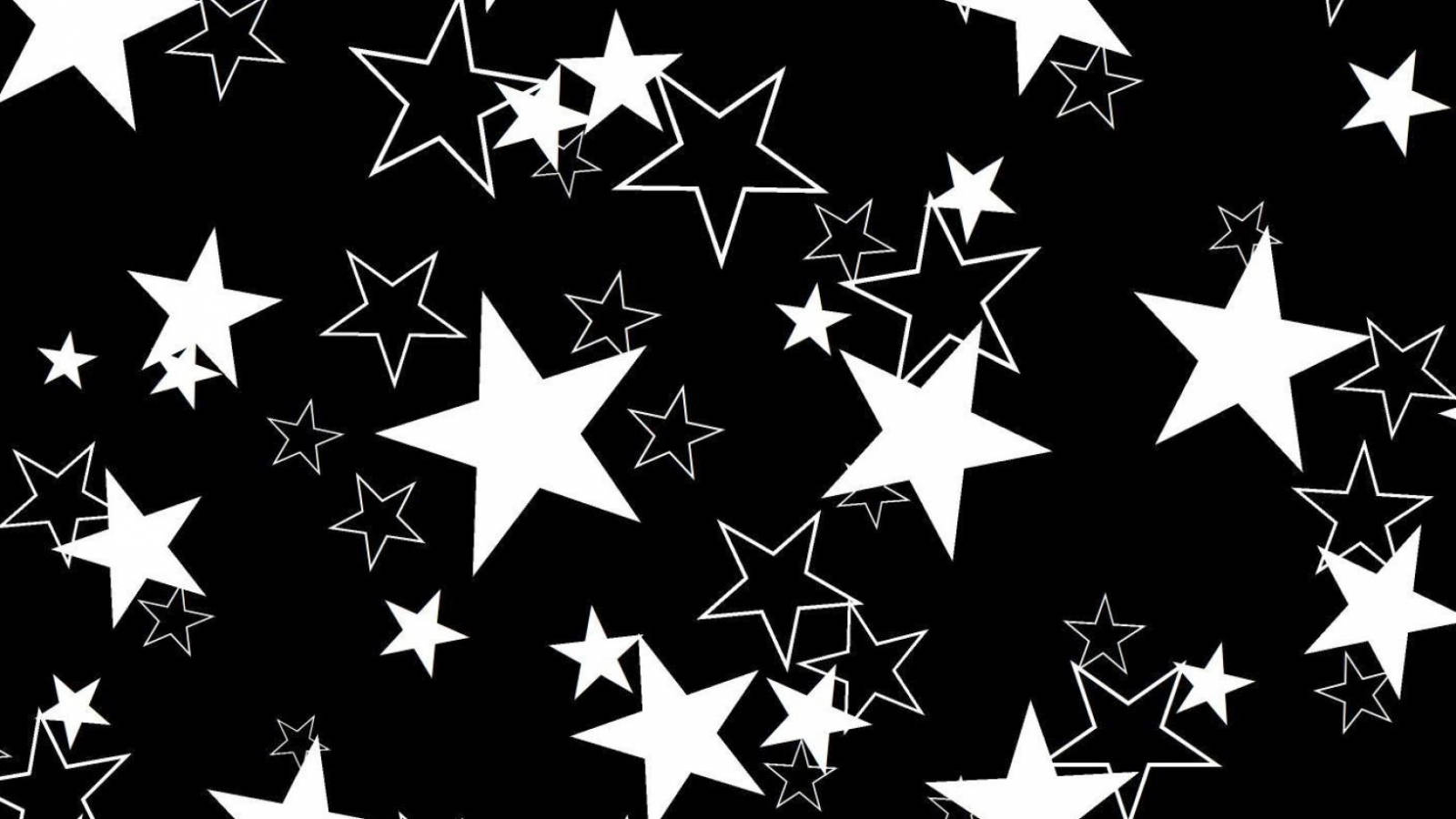 可愛黑色星星圖案 壁紙