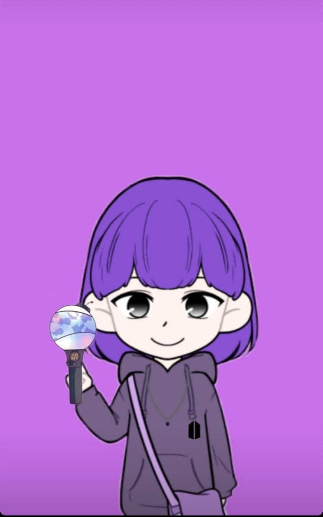 ARMY 女孩可爱 iPhone 壁紙