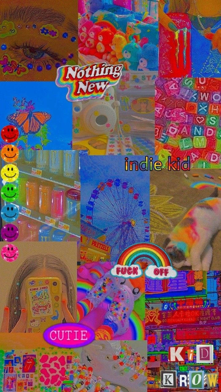 可爱独立小孩美学抽象 壁紙