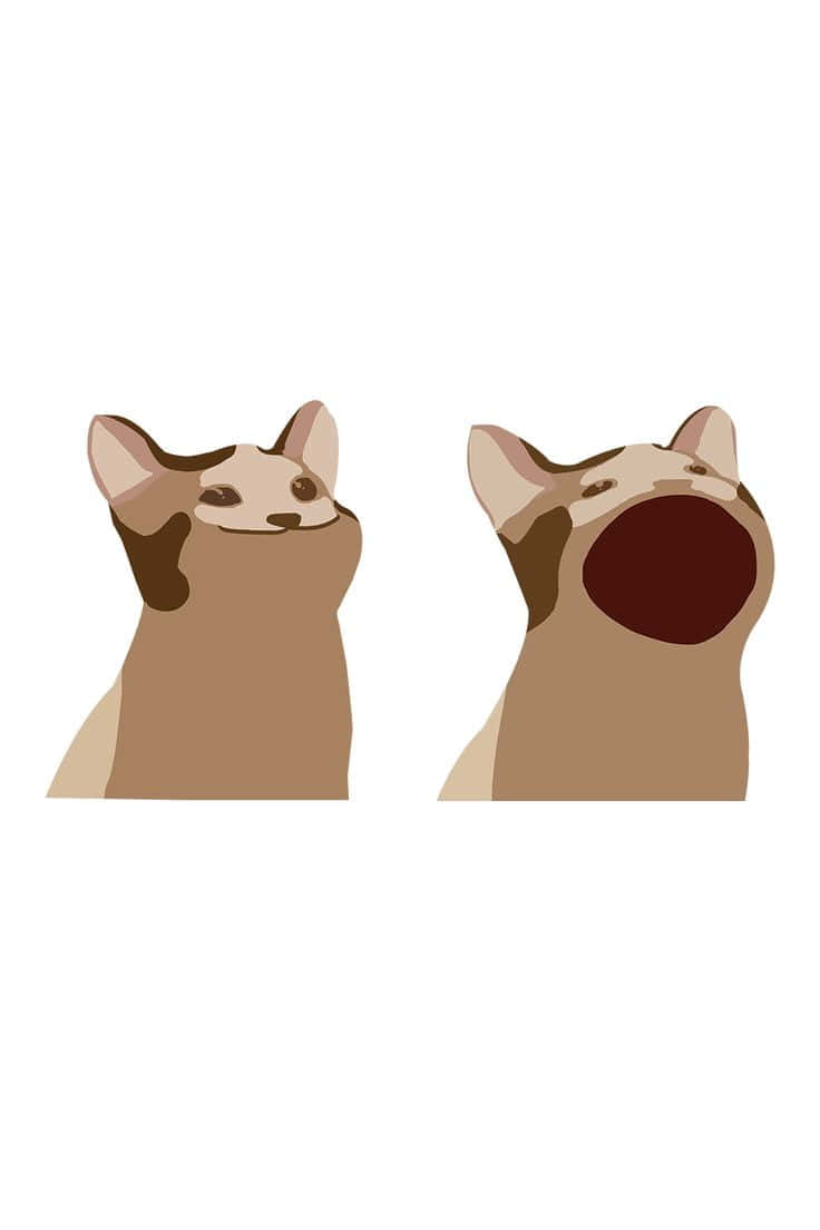 可爱被诅咒猫咪图画绘制 壁紙