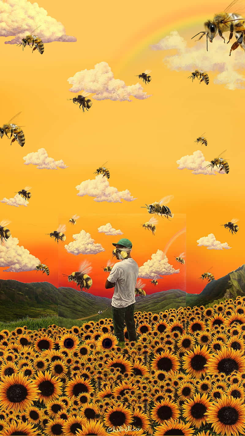 向日葵田中的Tyler, The Creator頭像 壁紙