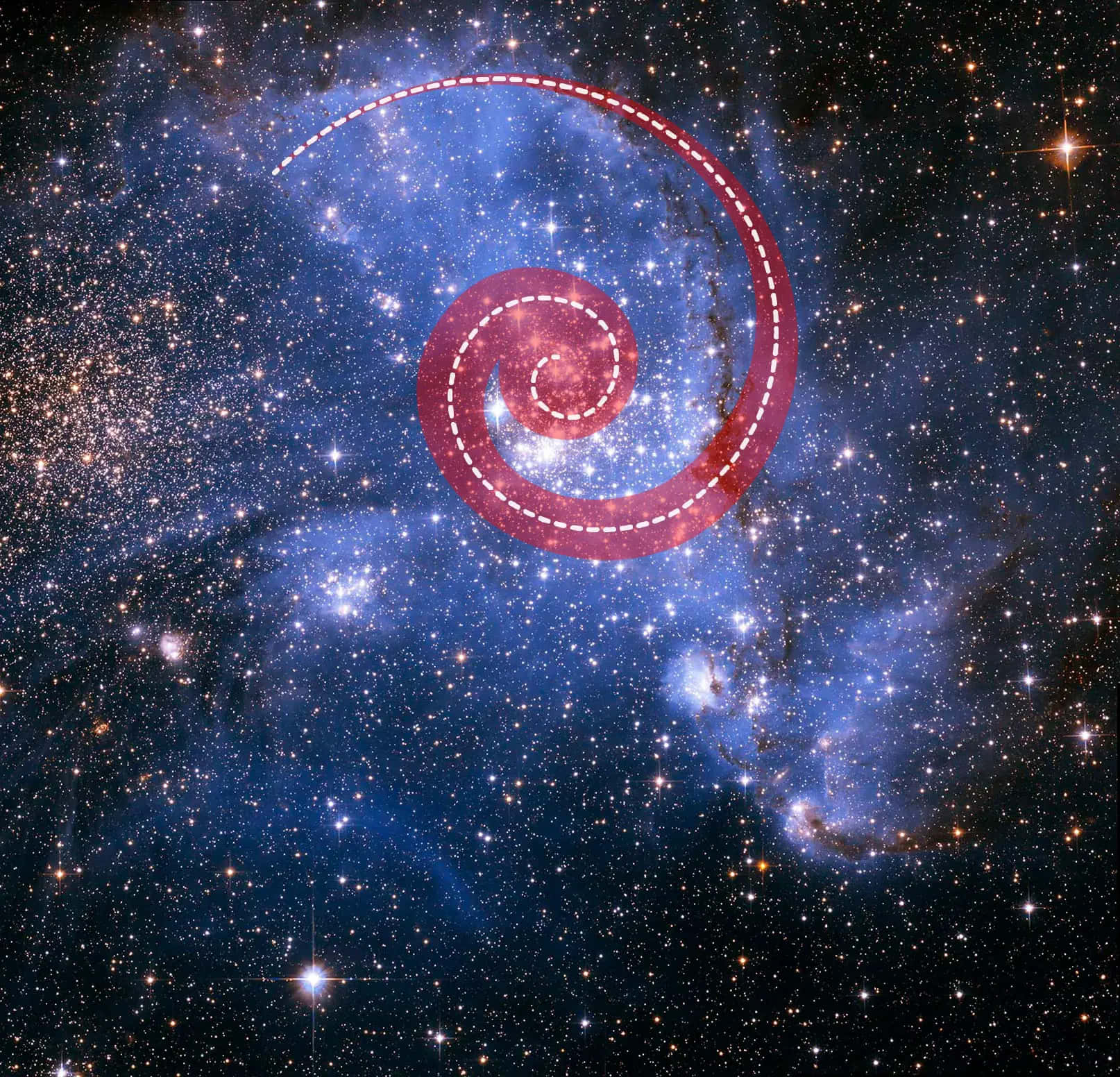 哈伯望遠鏡拍攝的螺旋星體 壁紙